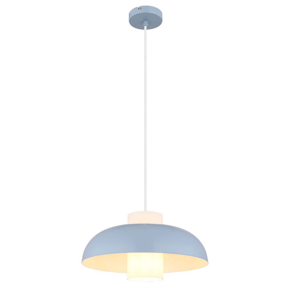 GLOBO LIGHTING Pendelleuchte, Leuchtmittel nicht inklusive, Pendelleuchte Esszimmerlampe Hängeleuchte Küchenlampe Glas blau