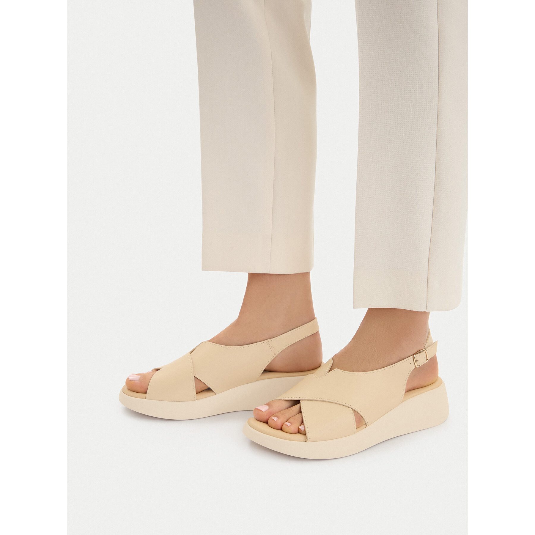 LASOCKI Lasocki Damen-Sandalen Beige Sandale – Bild 3 von 4