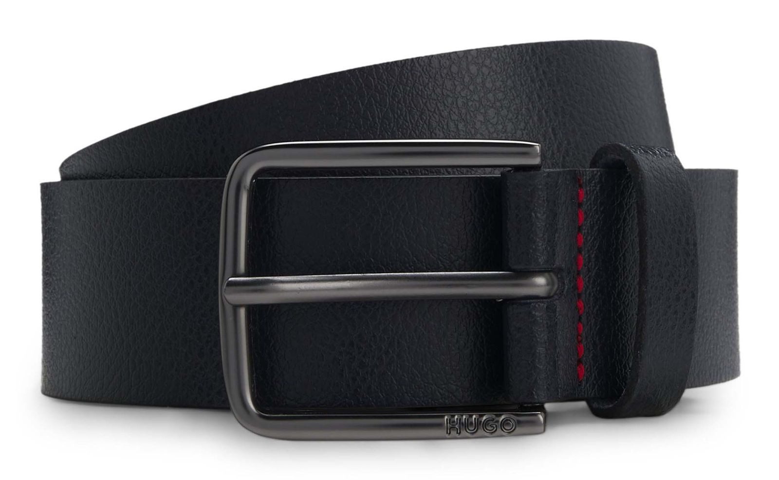 HUGO Ledergürtel Belt aus echtem Rindsleder