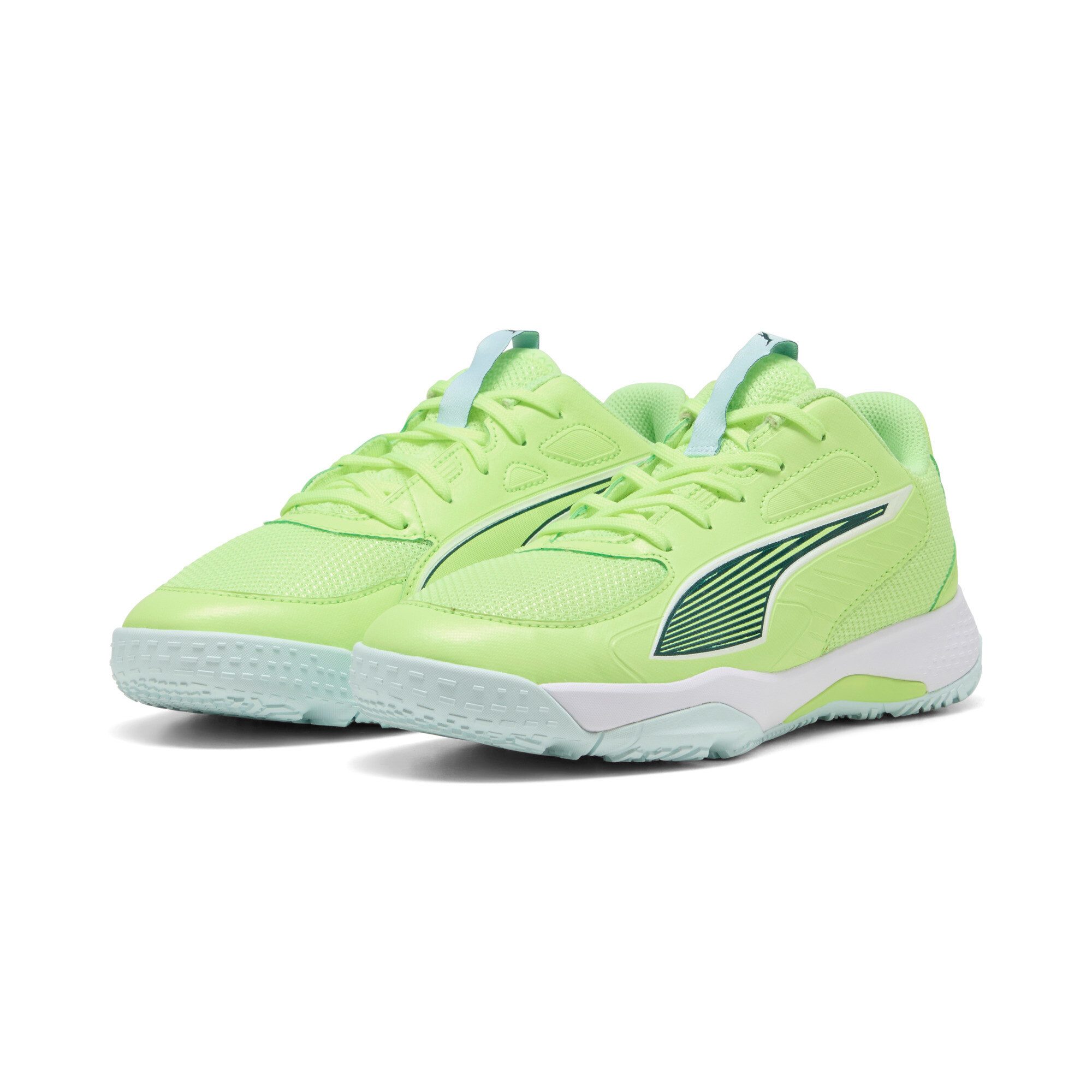 PUMA Accelerate Jr 4 PUMA WHITE-GREY DAWN-SAFETY YE Handballschuh