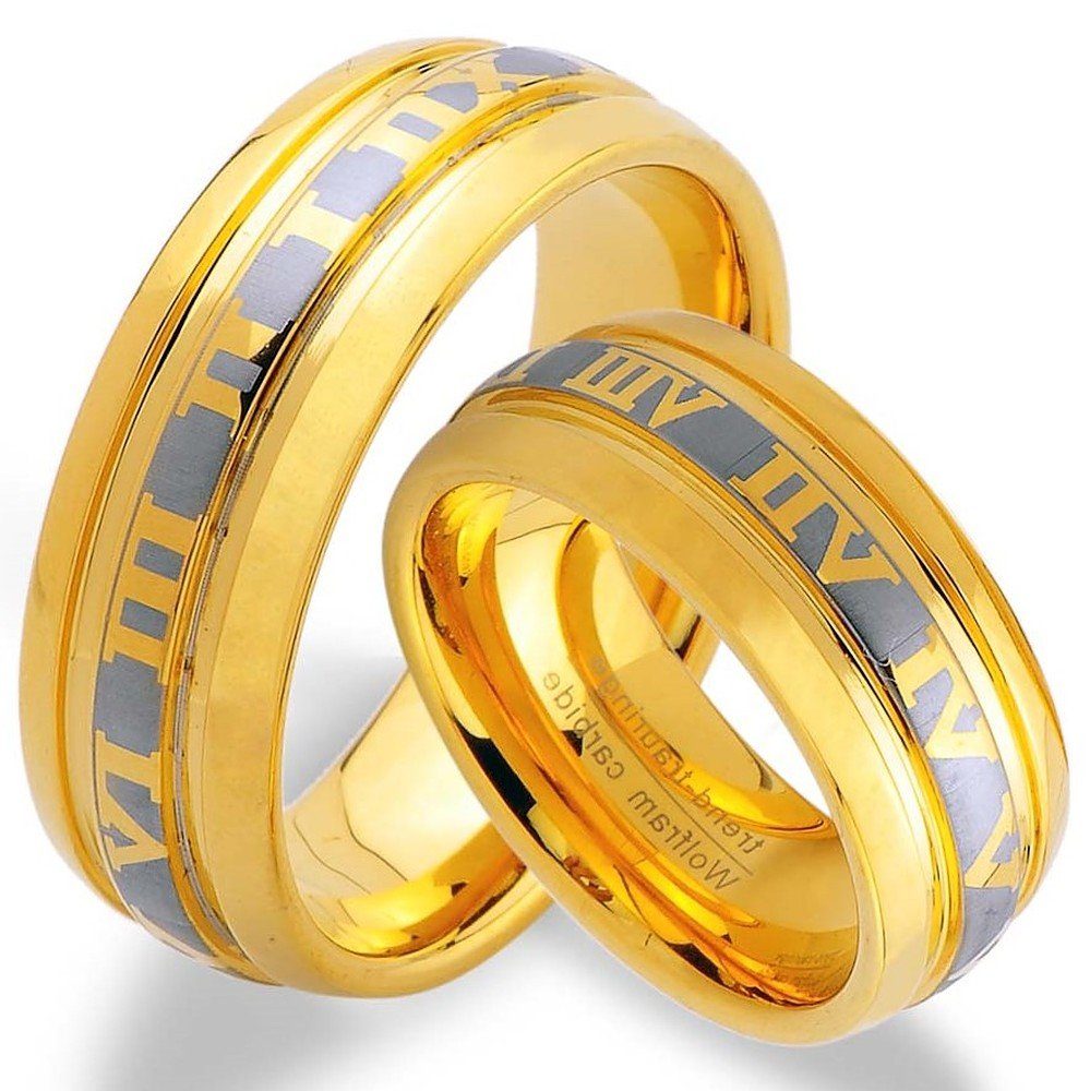 Trauring JW9 GOLD WOLFRAM Partnerringe Verlobungsringe Eheringe Platierung, Trauringe mit Trauringe123 TRAURINGE RINGE Hochzeitsringe