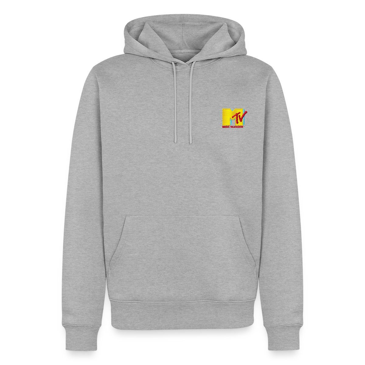 Hoodie MTV Logo Als Stick-Design Herren Premium Hoodie