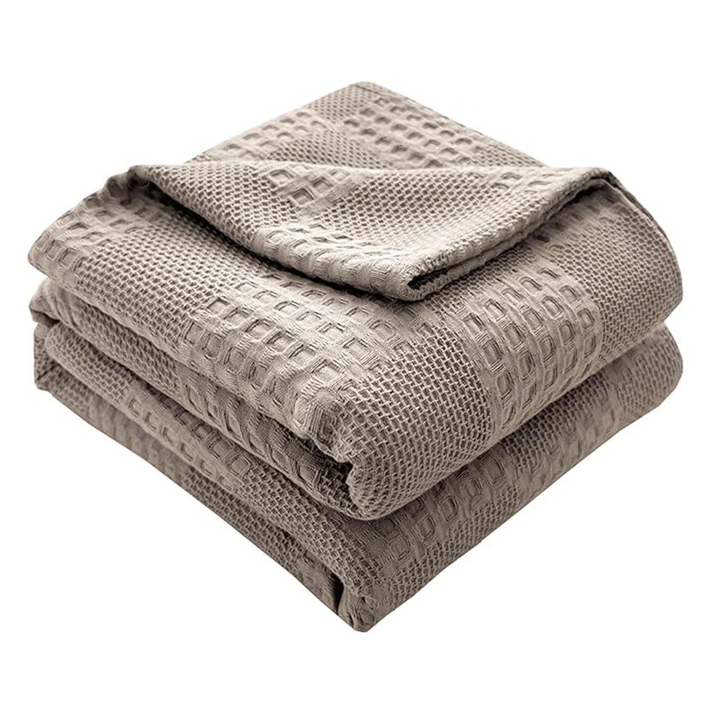 NUODWELL Tagesdecke Waffeloptik Tagesdecke,Extra weiche Baumwolldecke,Mehrz günstig online kaufen