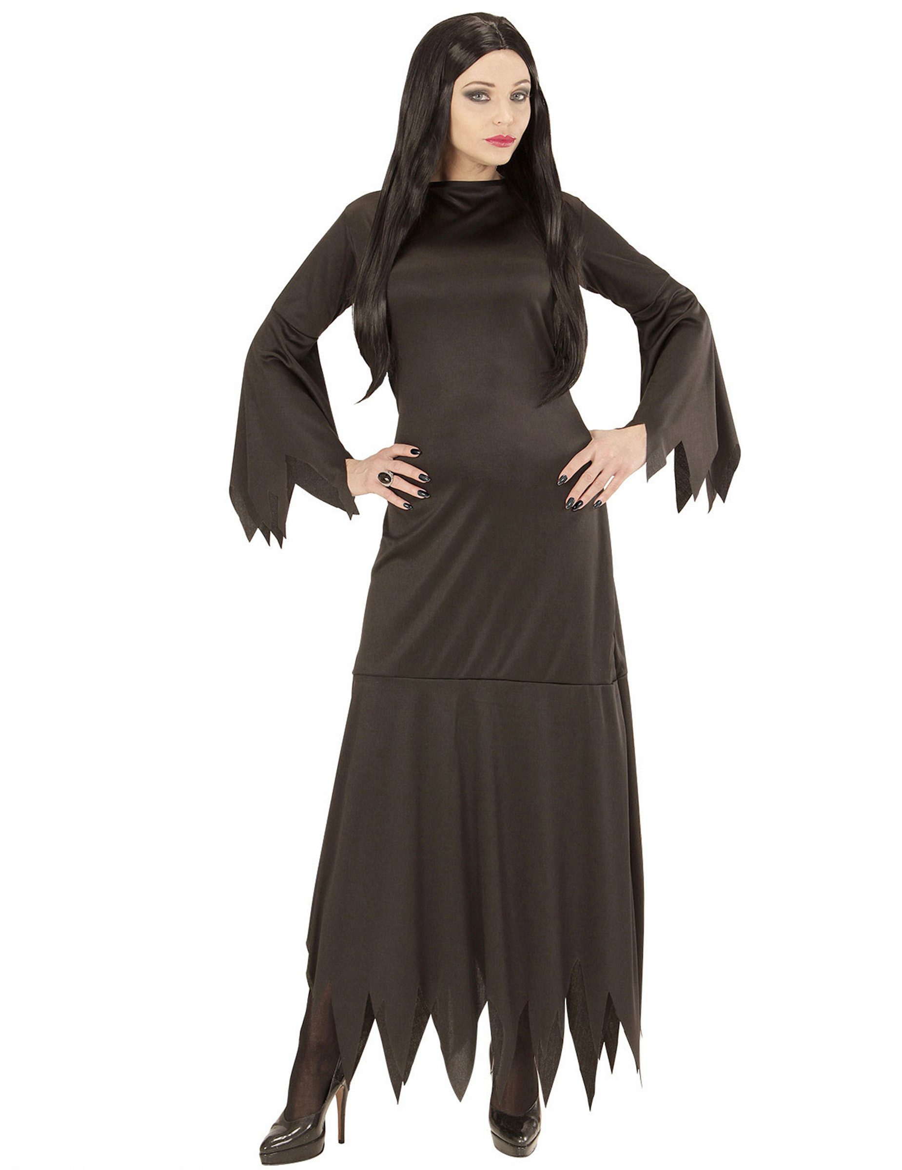 Widmann S.r.l. Monster-Kostüm Gothic-Kostüm für Damen Hexenkostüm Halloweenkostüm schwarz