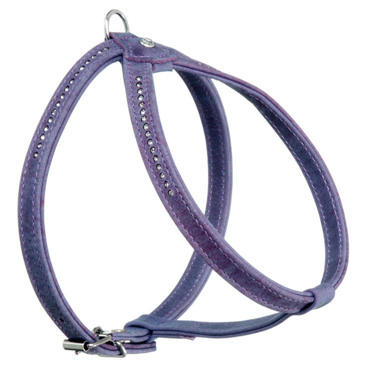 Karlie Hunde-Geschirr Geschirr Buffalo Denim mit Strass lavendel
