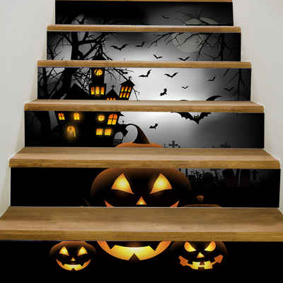 FIDDY Aufkleber Lustige personalisierte Halloween-Treppenaufkleber, (1tlg)