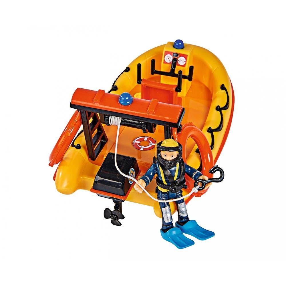 Feuerwehrmann Spielzeug-Boot Neptune, Sam Tauchoutfit SIMBA im Penny mit Figur