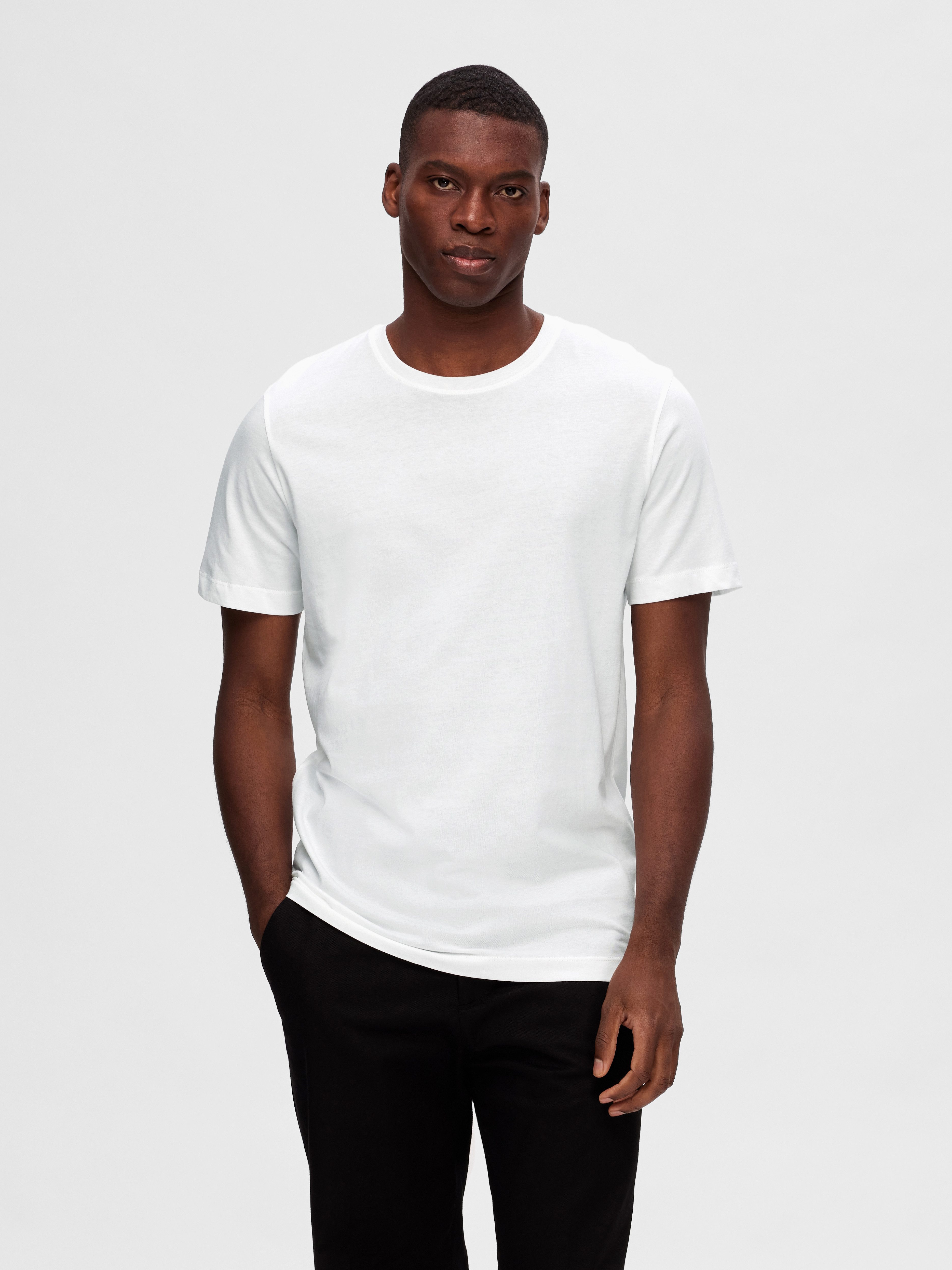 Selected Rundhalsshirt SLHZREG-DAN 3 PACK SS O-NECK TEE (Packung, 3-tlg)