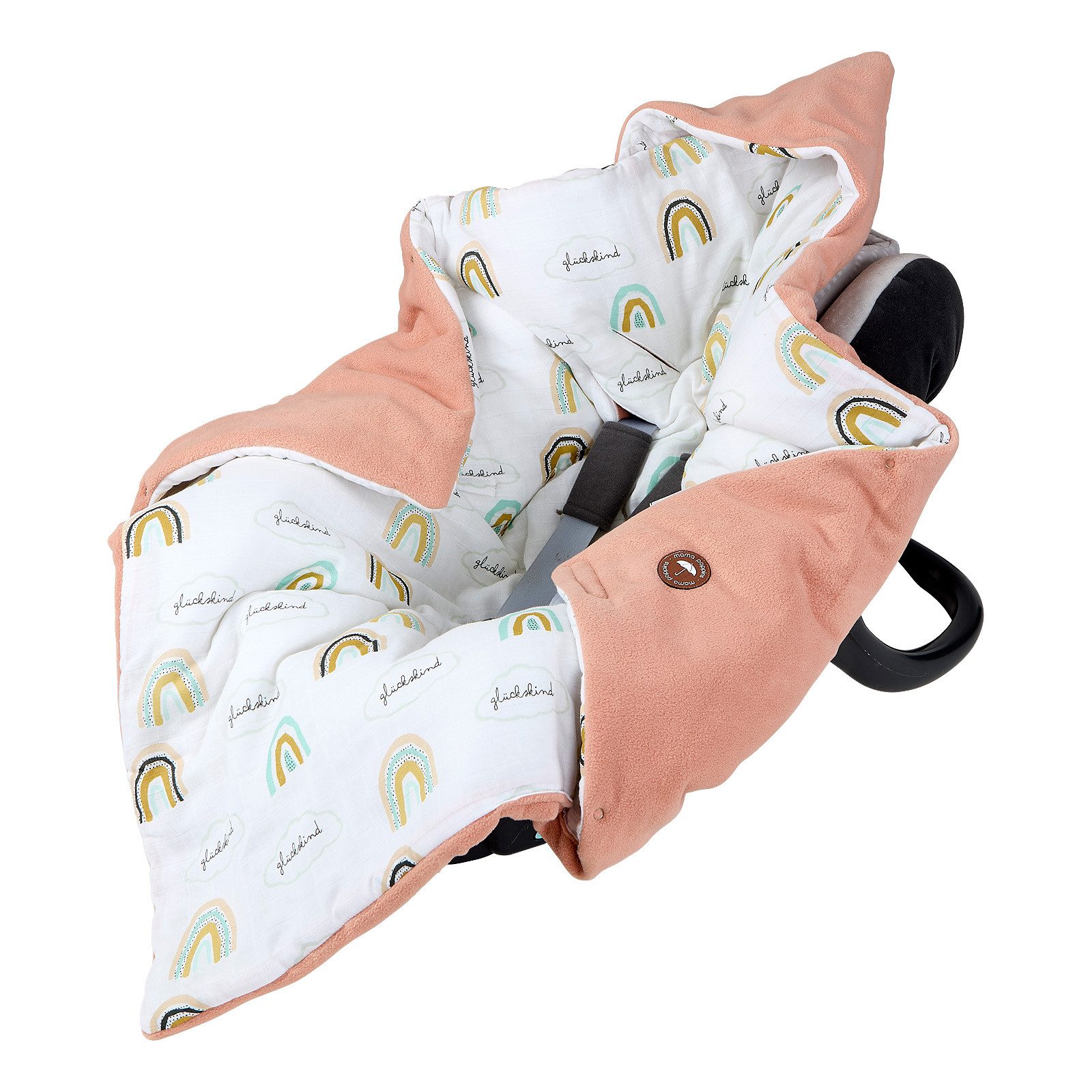 Einschlagdecke Einschlagdecke mit süßen Schriftzügen, Mama Poppins Germany, Designed in Germany