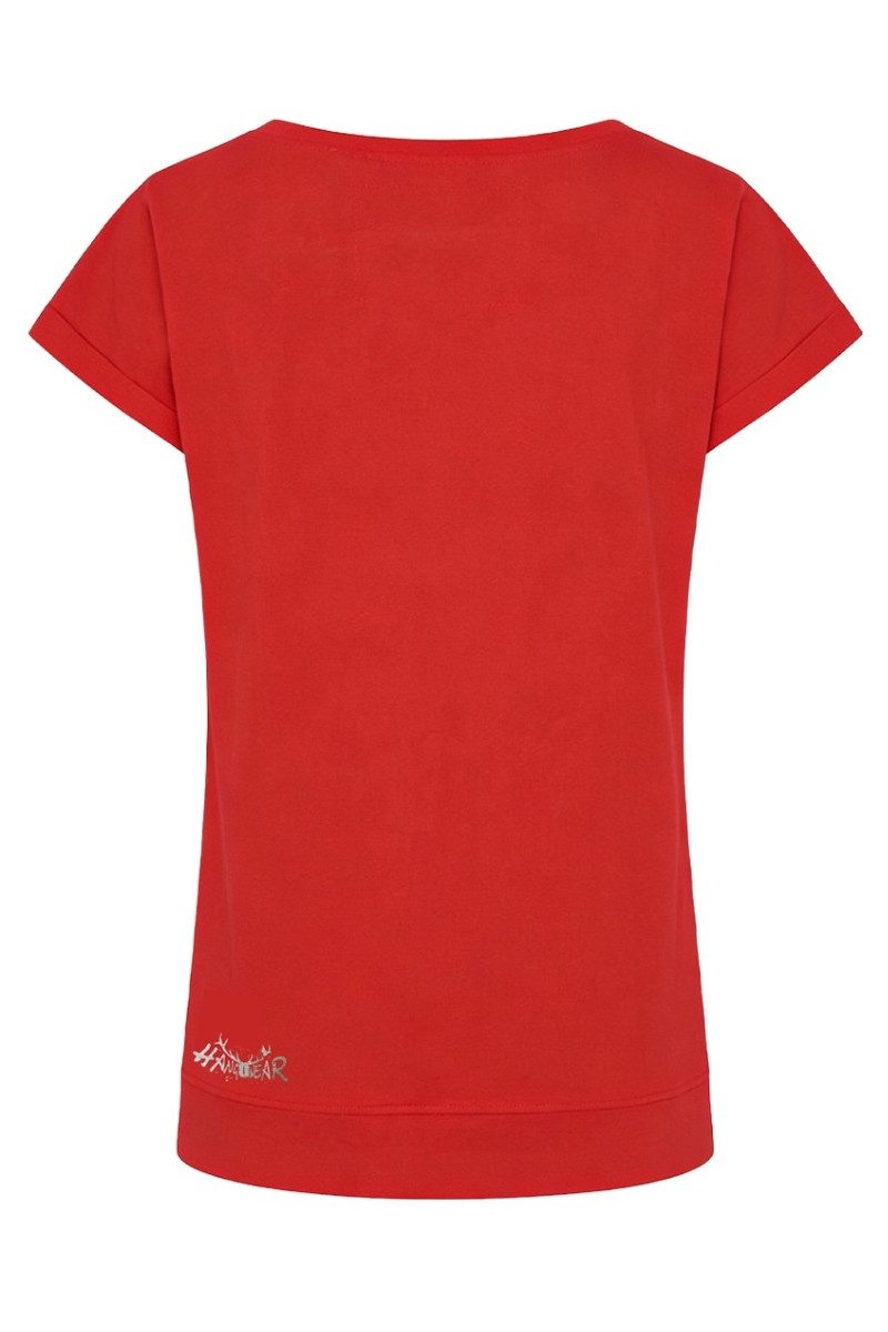 Hangowear Trachtenshirt Trachtenshirt Damen - MAJA - rot, schwarz