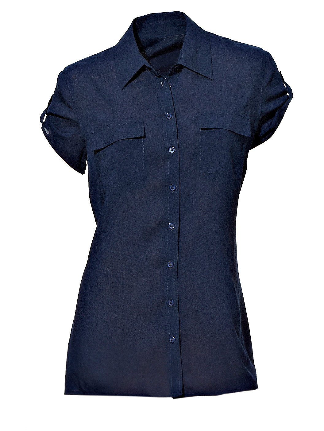 Bluse Klassische heine marine