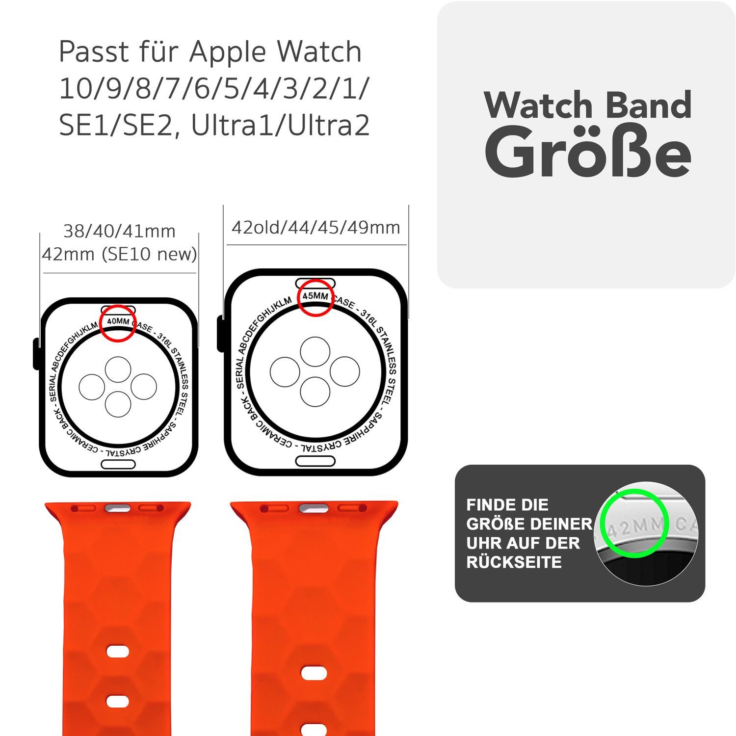 Nalia Smartwatch-Armband Apple Watch 38mm/40/41/42(Serie 10), Magnetisches günstig online kaufen