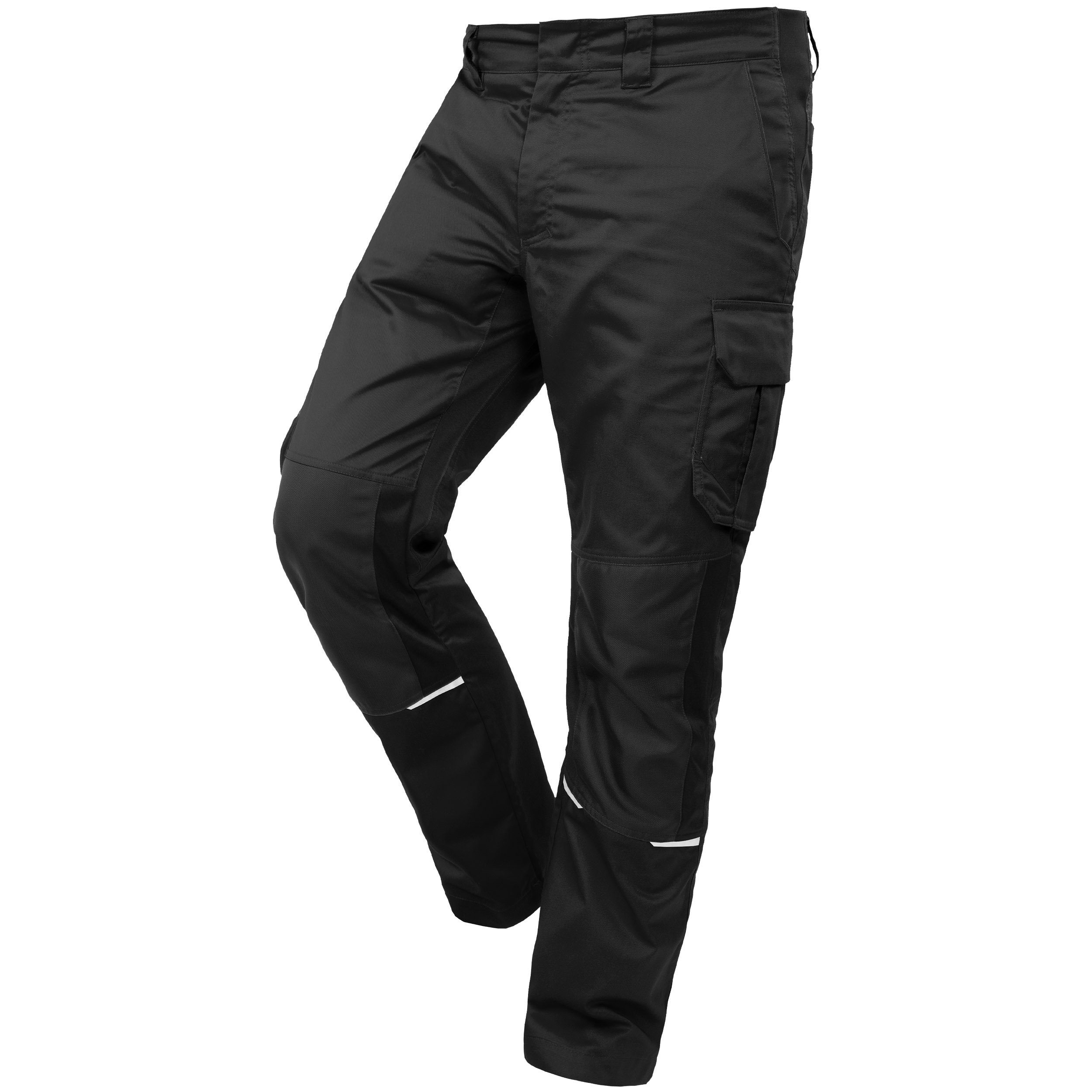 Qualitex Workwear Arbeitsbundhose Slim-Fit Herren-Arbeitshose, strapazierfähige Stretch-Hose-Herren (1-tlg) Robust wie eine Jeans, Herren Hose auch als Latzhose erhältlich