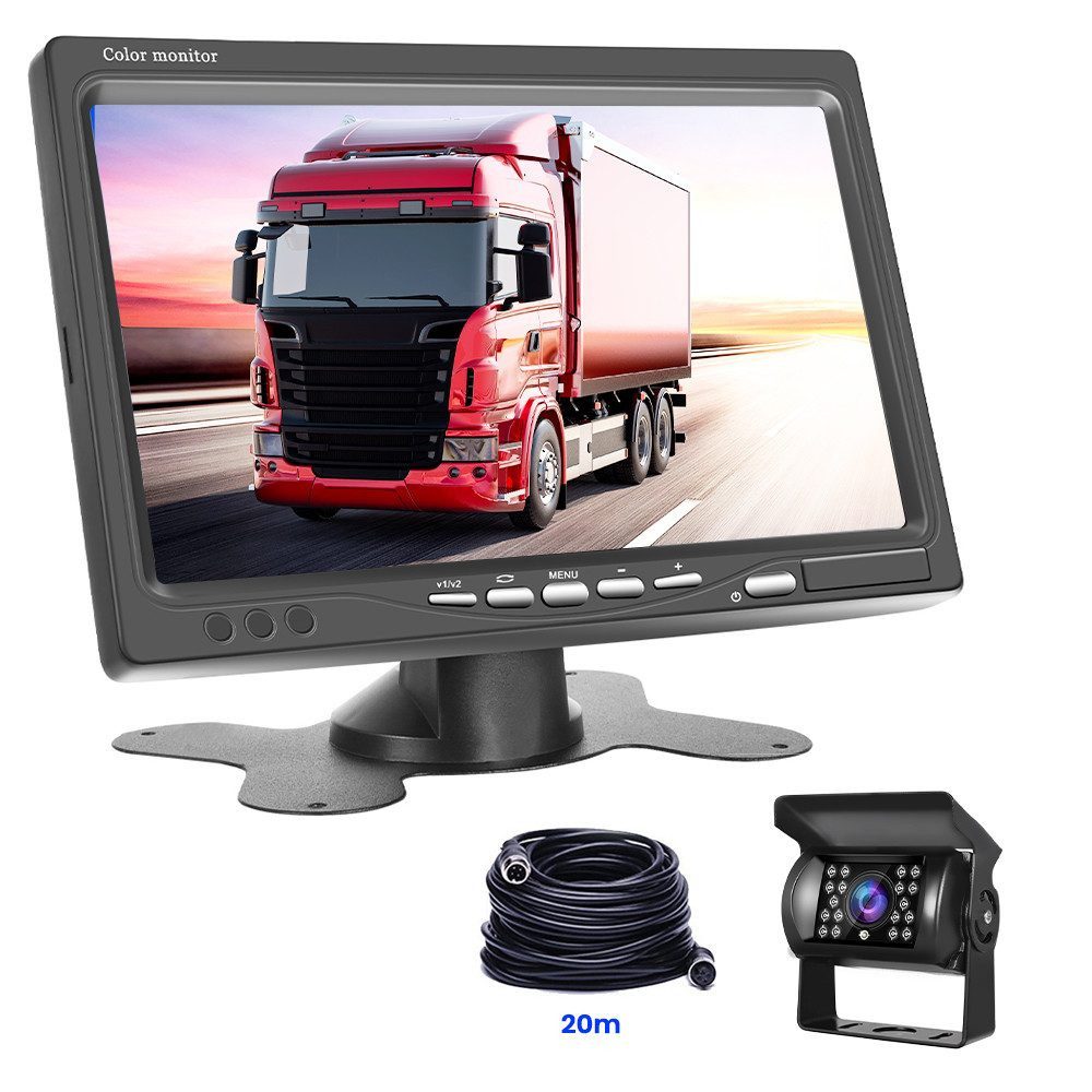 Rückfahrkamera-Set mit 7-Zoll-Monitor Fahrzeug18IR Nachtsicht Rückfahrkamera