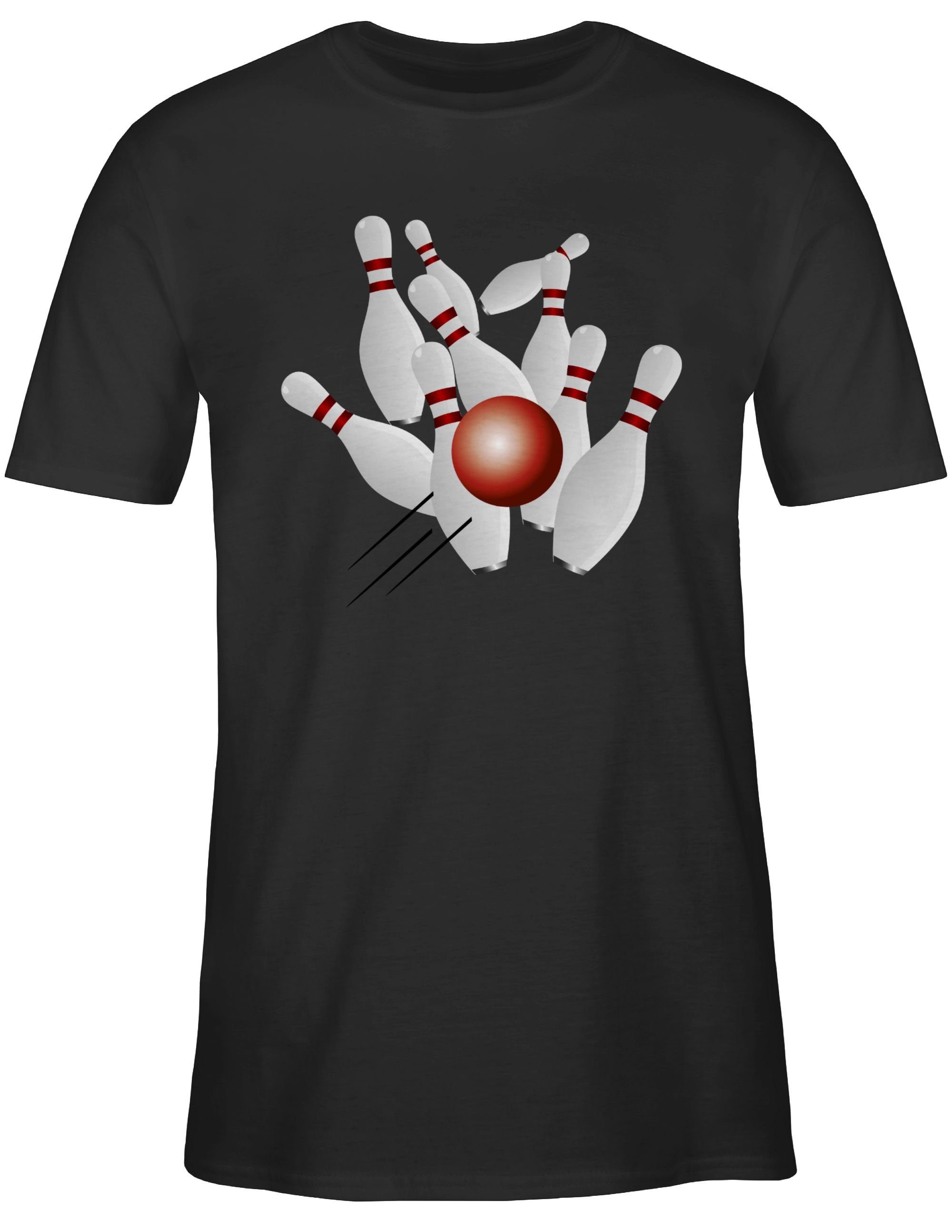 Herren Shirts Shirtracer T-Shirt Kegeln alle 9 Kegeln Kugel - Bowling & Kegeln - Herren Premium T-Shirt