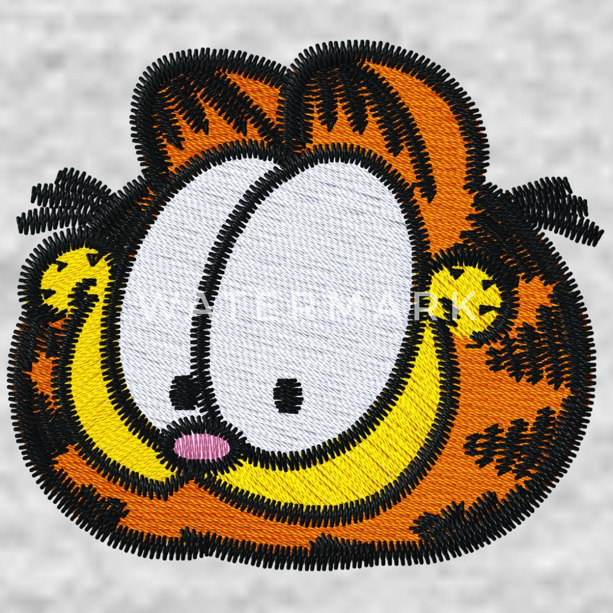 Spreadshirt Hoodie Garfield Als Stick-Design Unisex Hoodie (1-tlg)