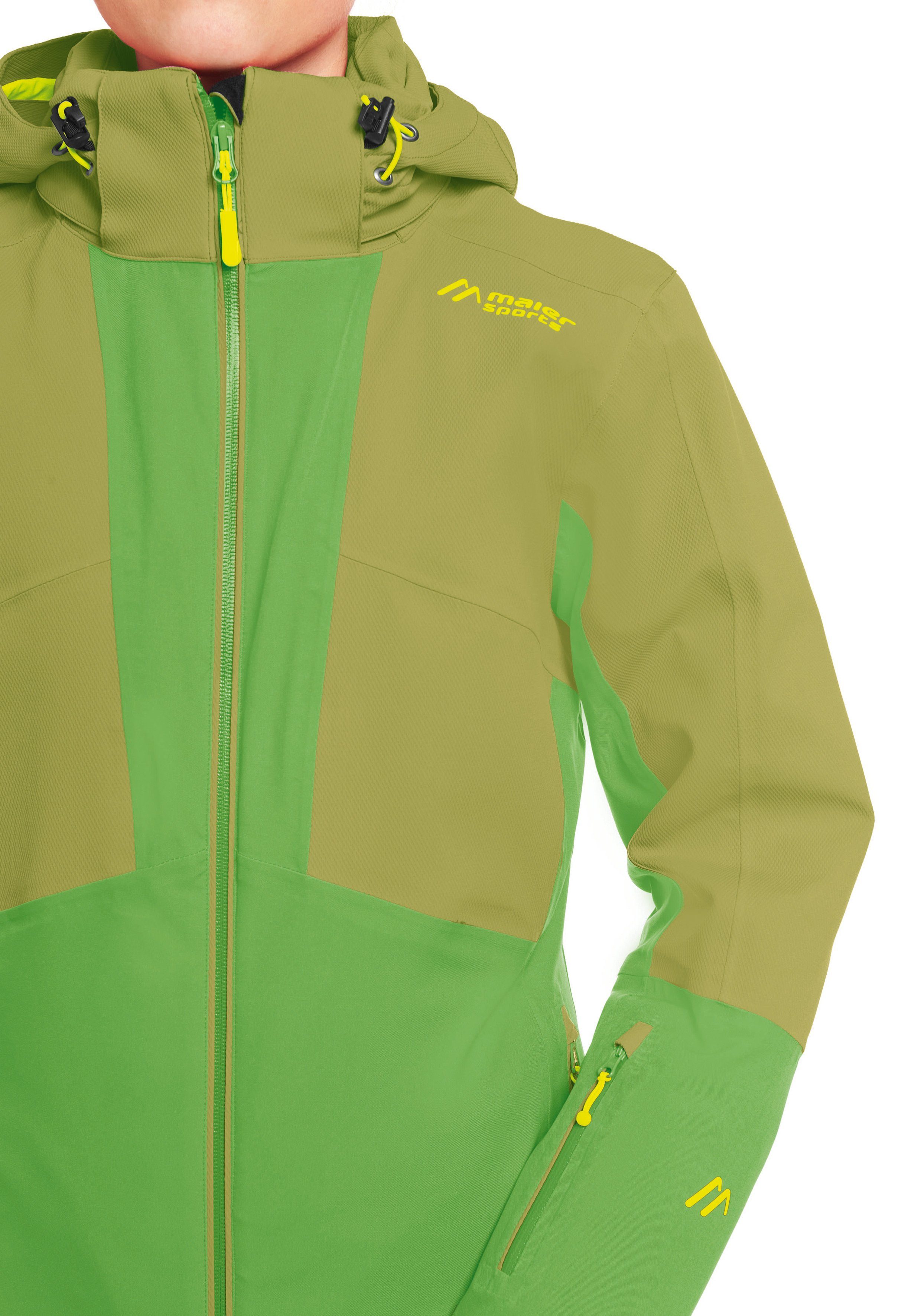 Maier Sports Skijacke Fast apfelgrün W Modern für Skijacke Piste Freeride Impulse und designte – perfekt