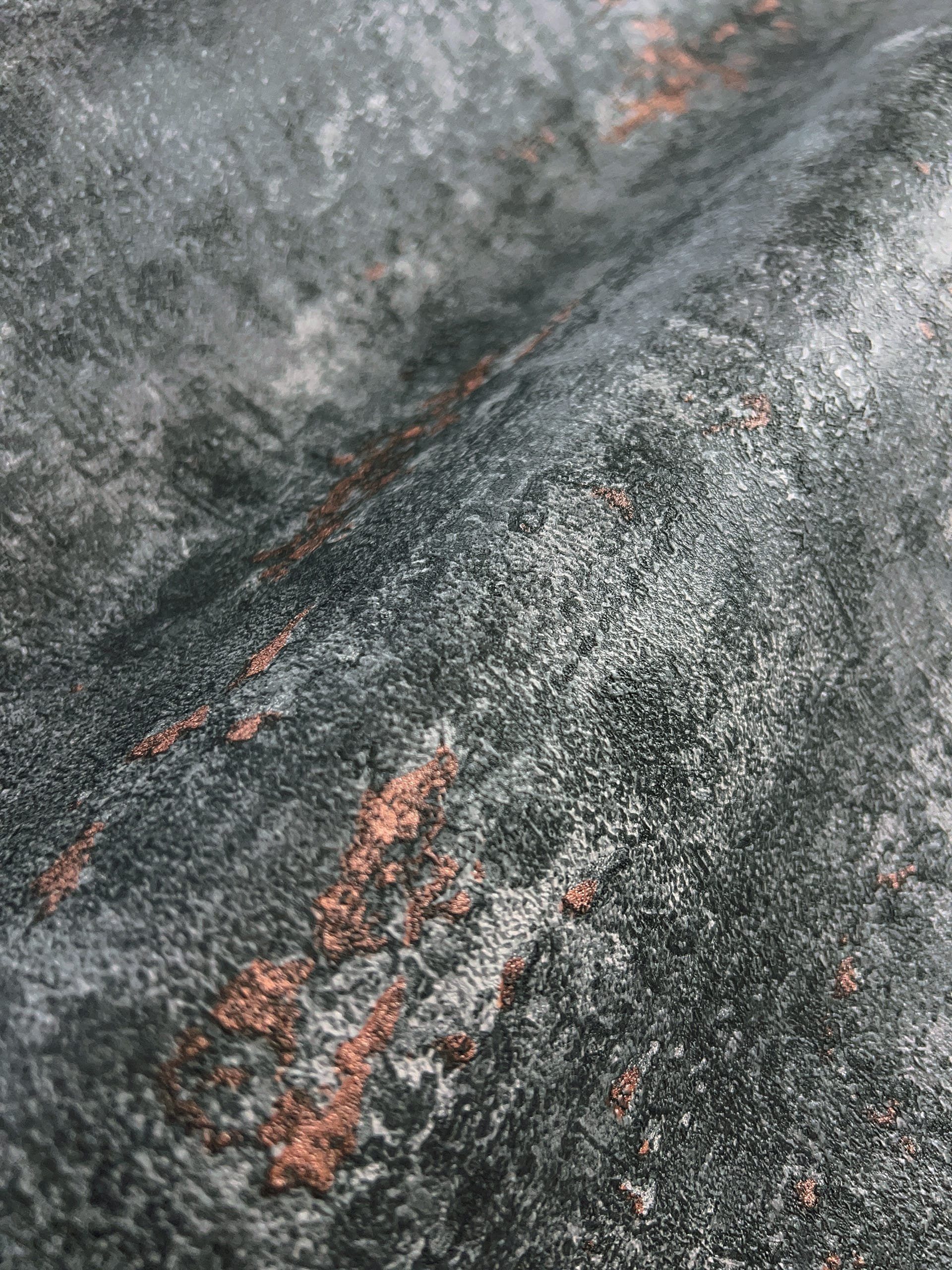 Newroom Vliestapete, Anthrazit Tapete Industrial Beton - Betontapete Blau K günstig online kaufen