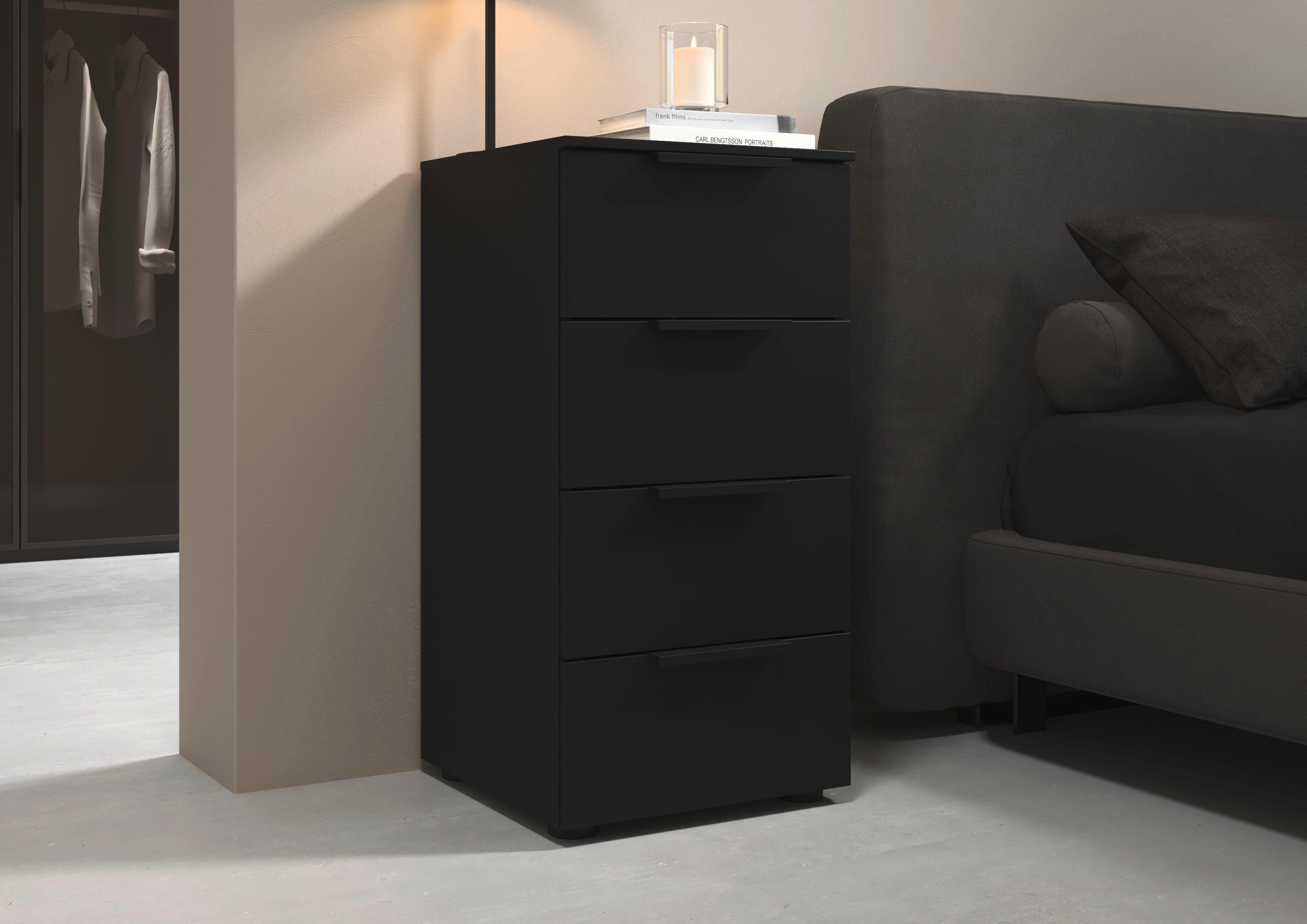LeGer Home by Lena Gercke Kommode Kommode Sideboard Schubladenkommode SERINA eleganter Eyecatcher (inkl. SOFT-CLOSE-FUNKTION), mit 4 Schubkästen sowie hochwertigen Metallgriffen MADE IN GERMANY