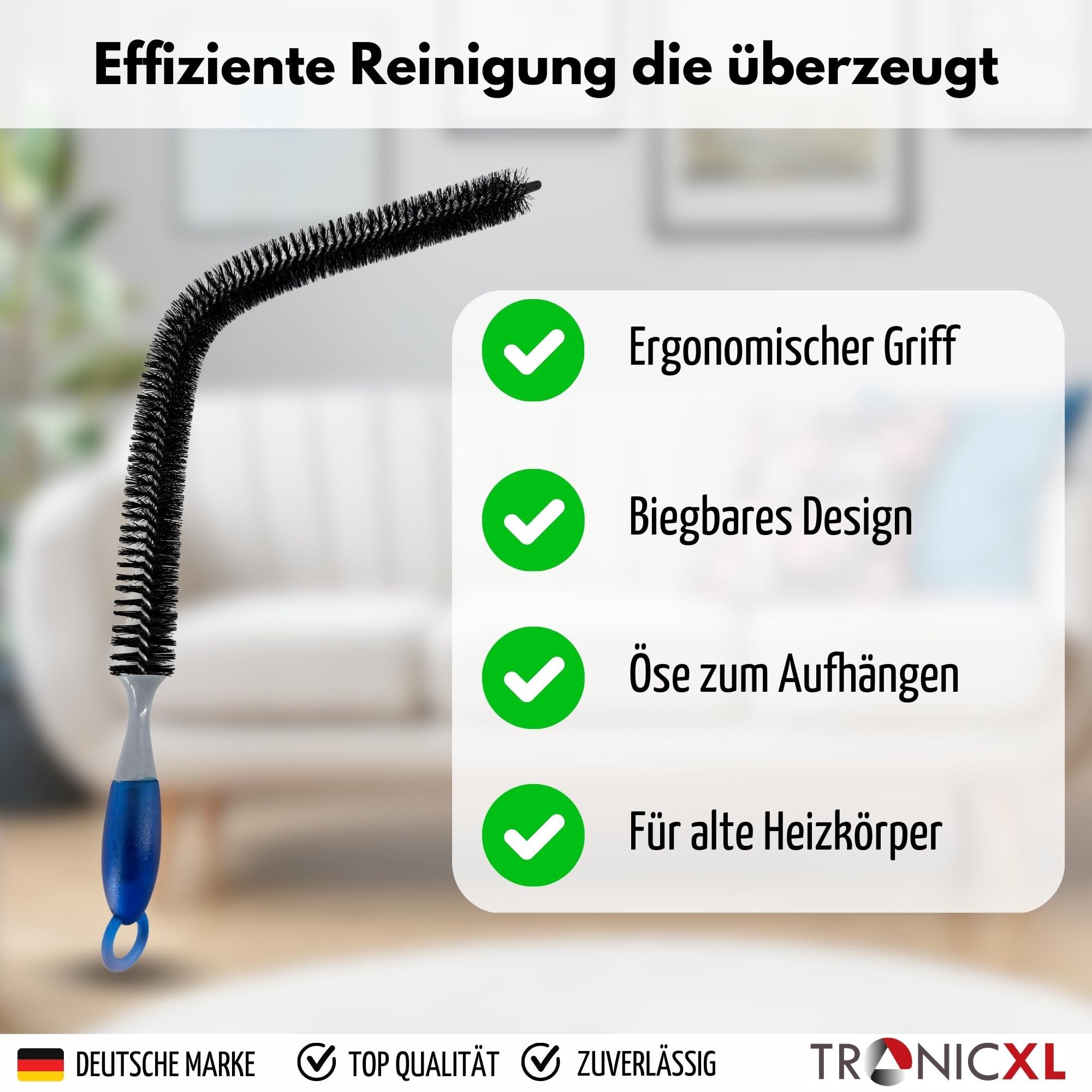 TronicXL Fugenbürste Heizkörperbürste Heizungsreiniger Heizung Heizkörper günstig online kaufen