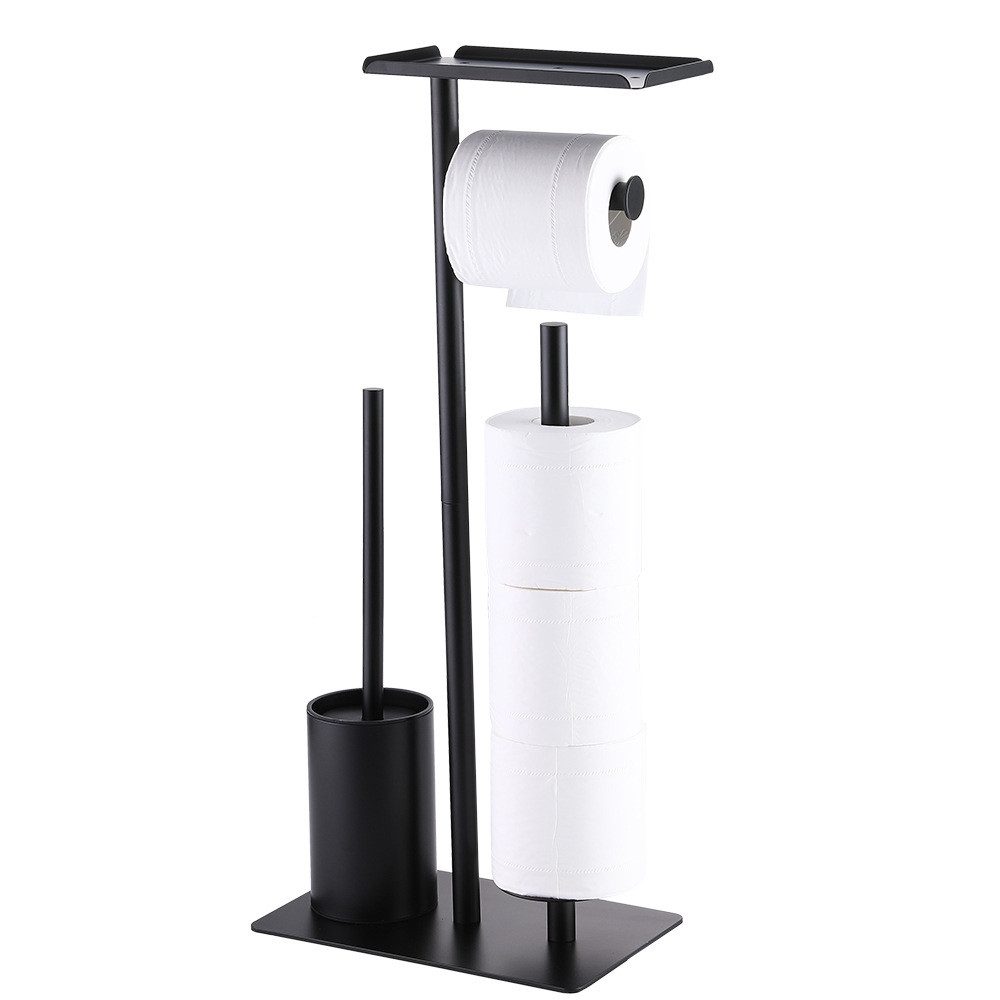OKWISH Toilettenpapierhalter Freistehender Aufbewahrung Ablage Papierhandtu günstig online kaufen