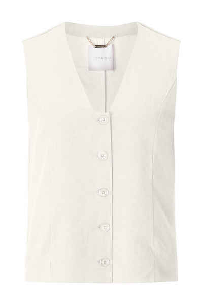 Rich & Royal Cardigan linen vest