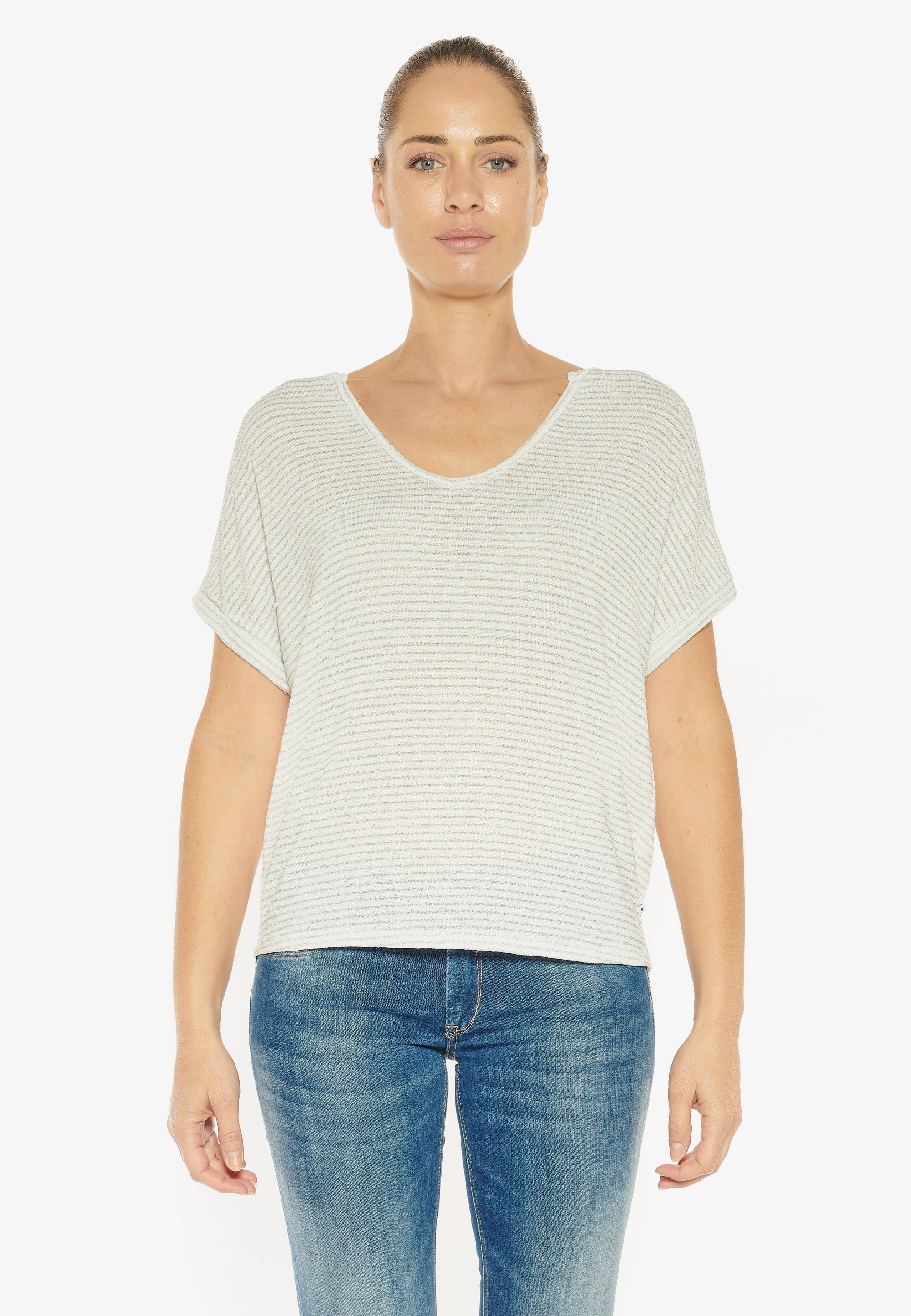 Le Temps Des Cerises T-Shirt RITA V-Ausschnitt femininem mit