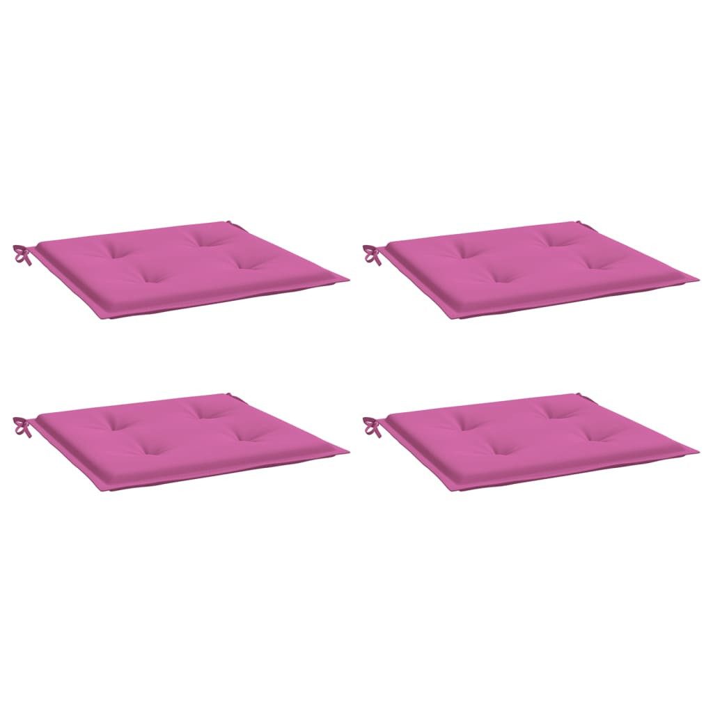 vidaXL Sitzauflage Gartenstuhl-Kissen 4 Stk. Rosa günstig online kaufen