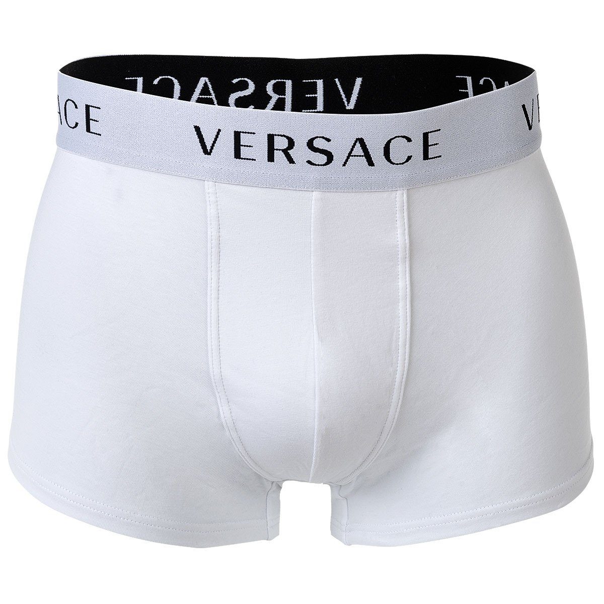Versace Boxer Herren Boxer Trunk - 2er Weiß/Blau Pack Shorts