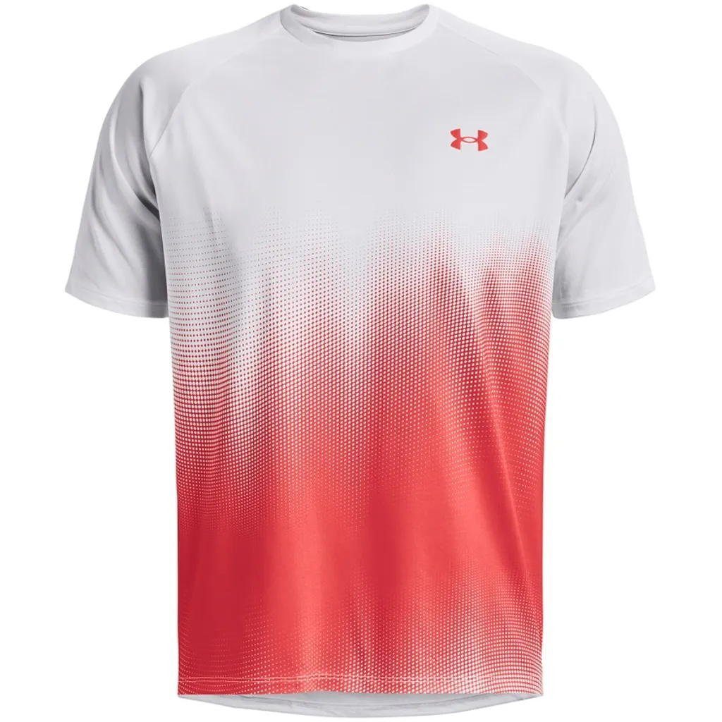 Under Armour® T-Shirt Herren TECH Fade T-shirt Kurzarm - Funktionsshirt Weiß