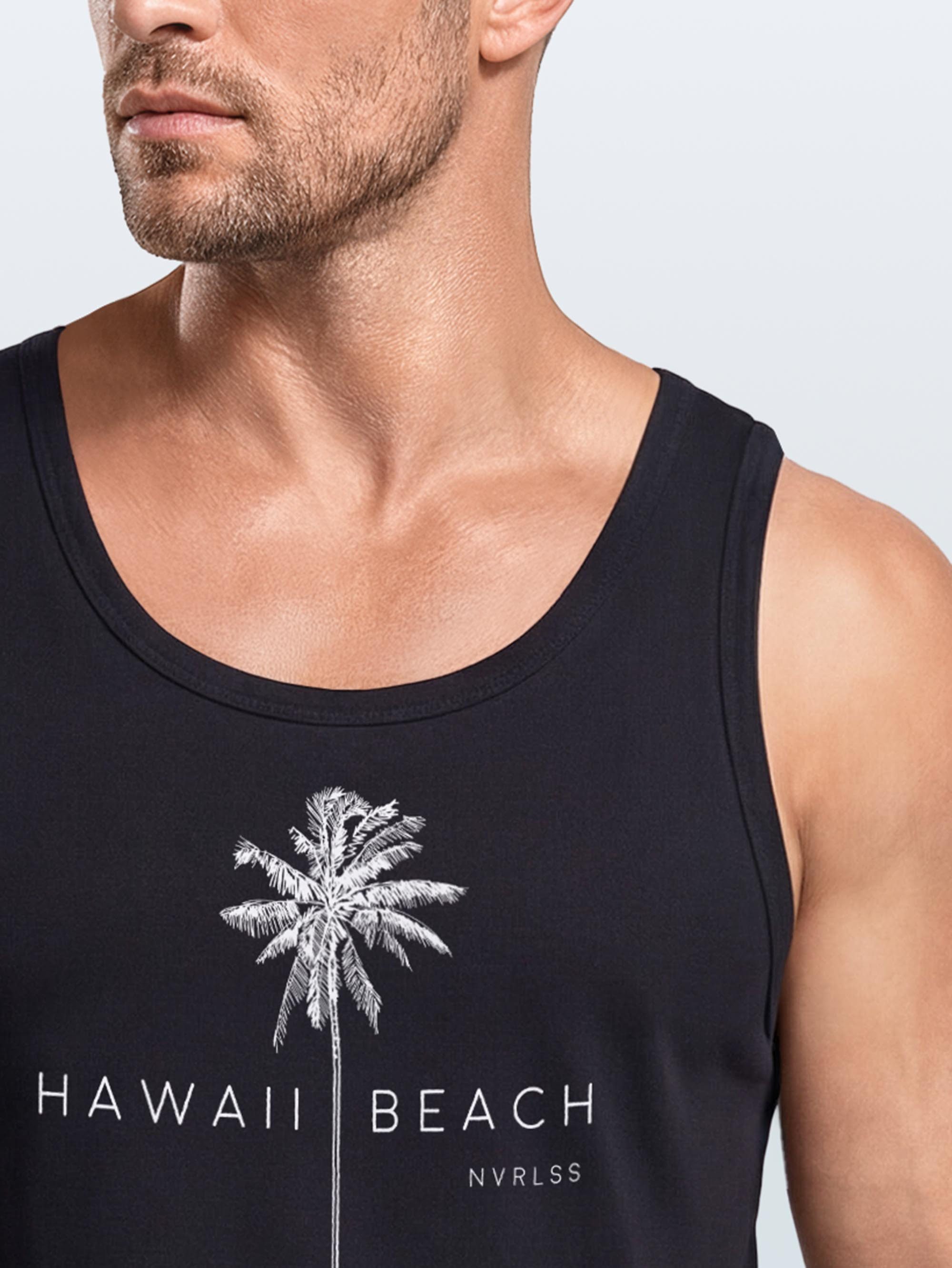 Neverless Tanktop Herren Tank-Top Hawaii Beach Palme Muskelshirt Muscle Shirt Neverless® mit Print