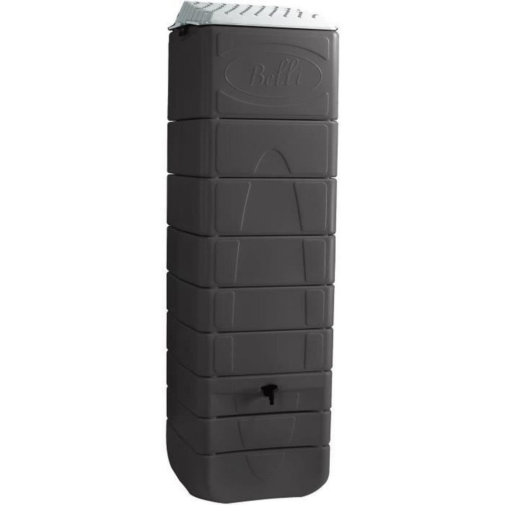 Belli Regentonne Wandmontierter Wasserauffangbehälter - BELLI - 650 l - Anthrazit