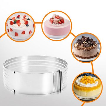 Randaco Tortenbodenteiler 4X Tortenbodenteiler Torten Set Schneidhilfe für Küche 23-30cm