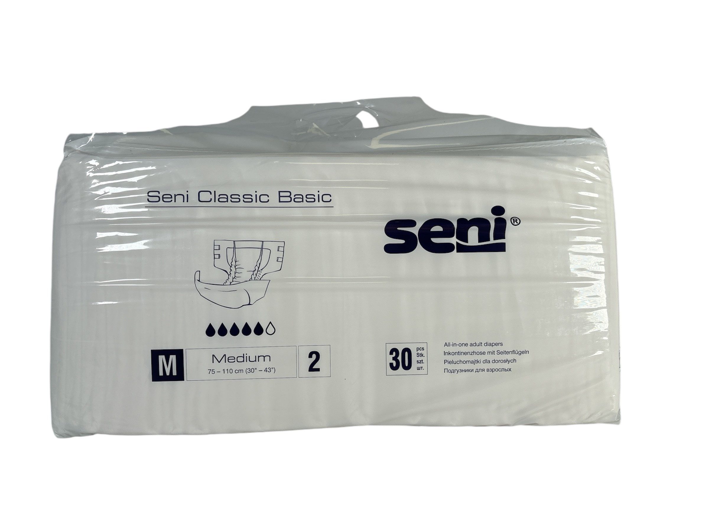 seni Inkontinenzboxer Seni Classic Basic Inkontinenzslips Größe M 2 x 30 Stück