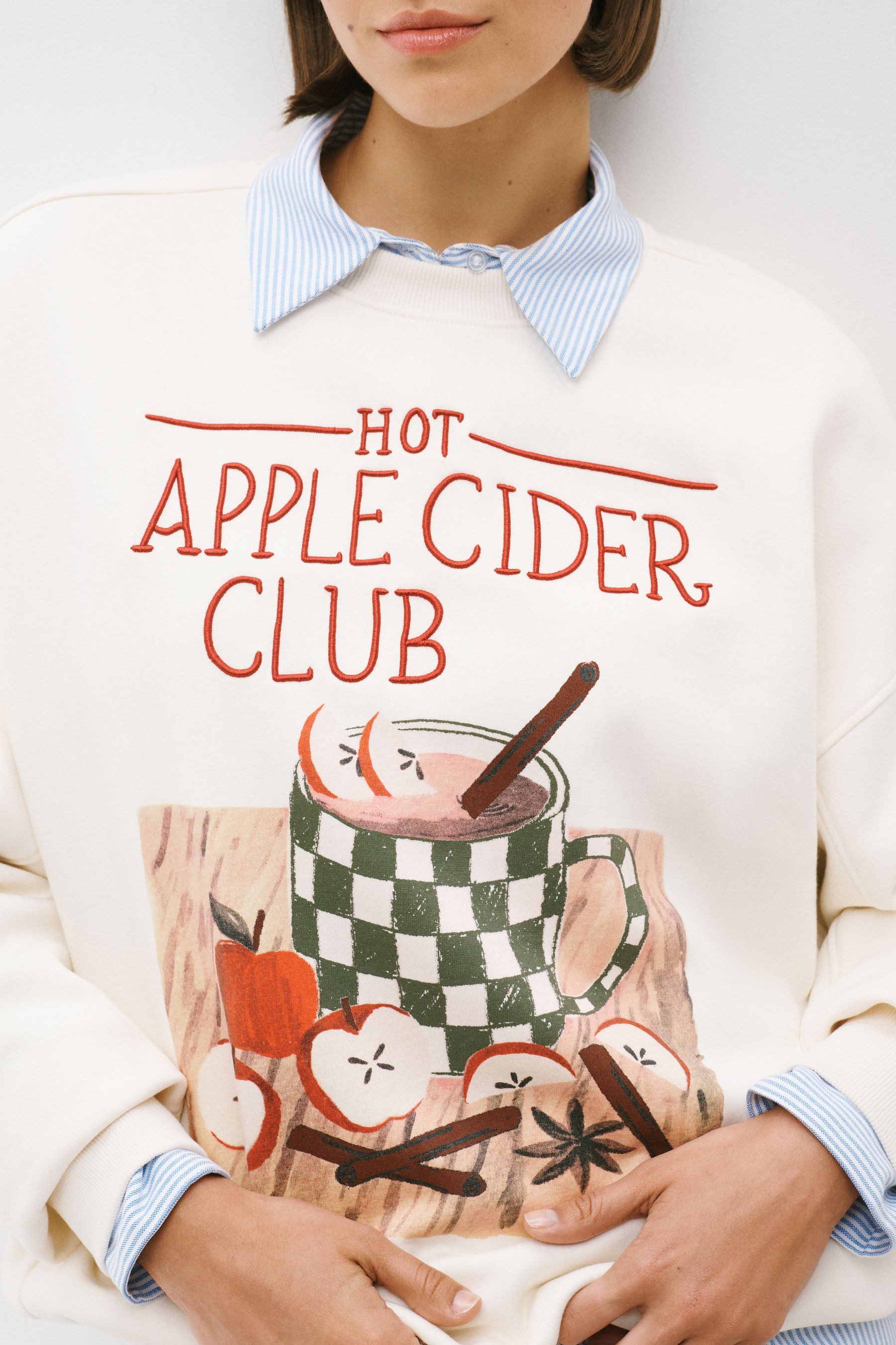 Next Sweater Sweatshirt mit Grafik „Cidre“ (1-tlg) – Bild 3 von 5