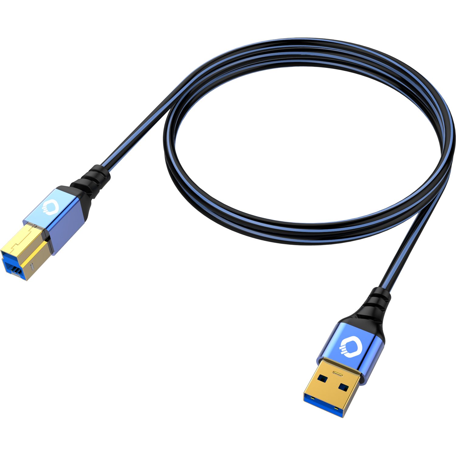 OEHLBACH USB Plus B3 USB 3.2 Gen 2 Kabel Typ A auf Typ B USB-Kabel, USB 3.2 Gen 1 Typ-A, USB 3.2 Gen 1 Typ-B (50 cm), Daten- und Ladekabel, Effektive Schirmung