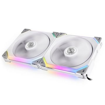 Lian Li Gehäuselüfter UNI FAN SL140 RGB PWM Lüfter, 2er Pack inkl., inkl. LED-Beleuchtung