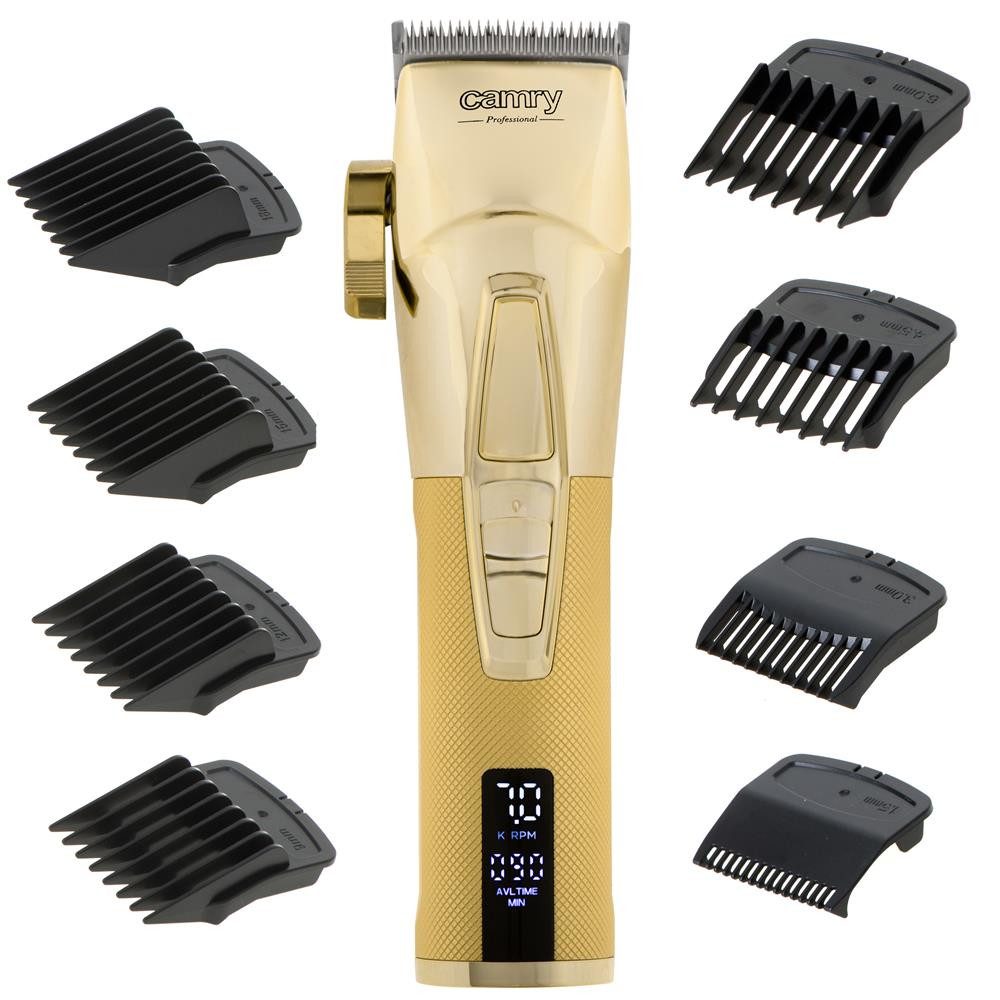 Camry Haarschneider CR 2835, Premium Haarschneidemaschine, LCD, Trimmer, Bartschneider, gold