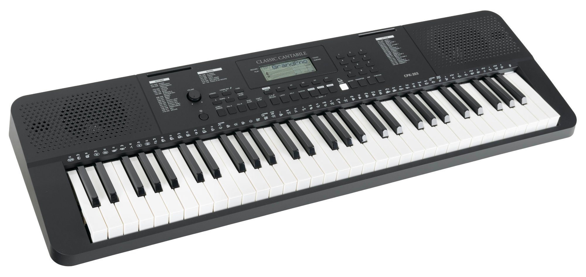 Home-Keyboard CPK-203 - Arranger-Keyboard mit 61 anschlagdynamischen Tasten