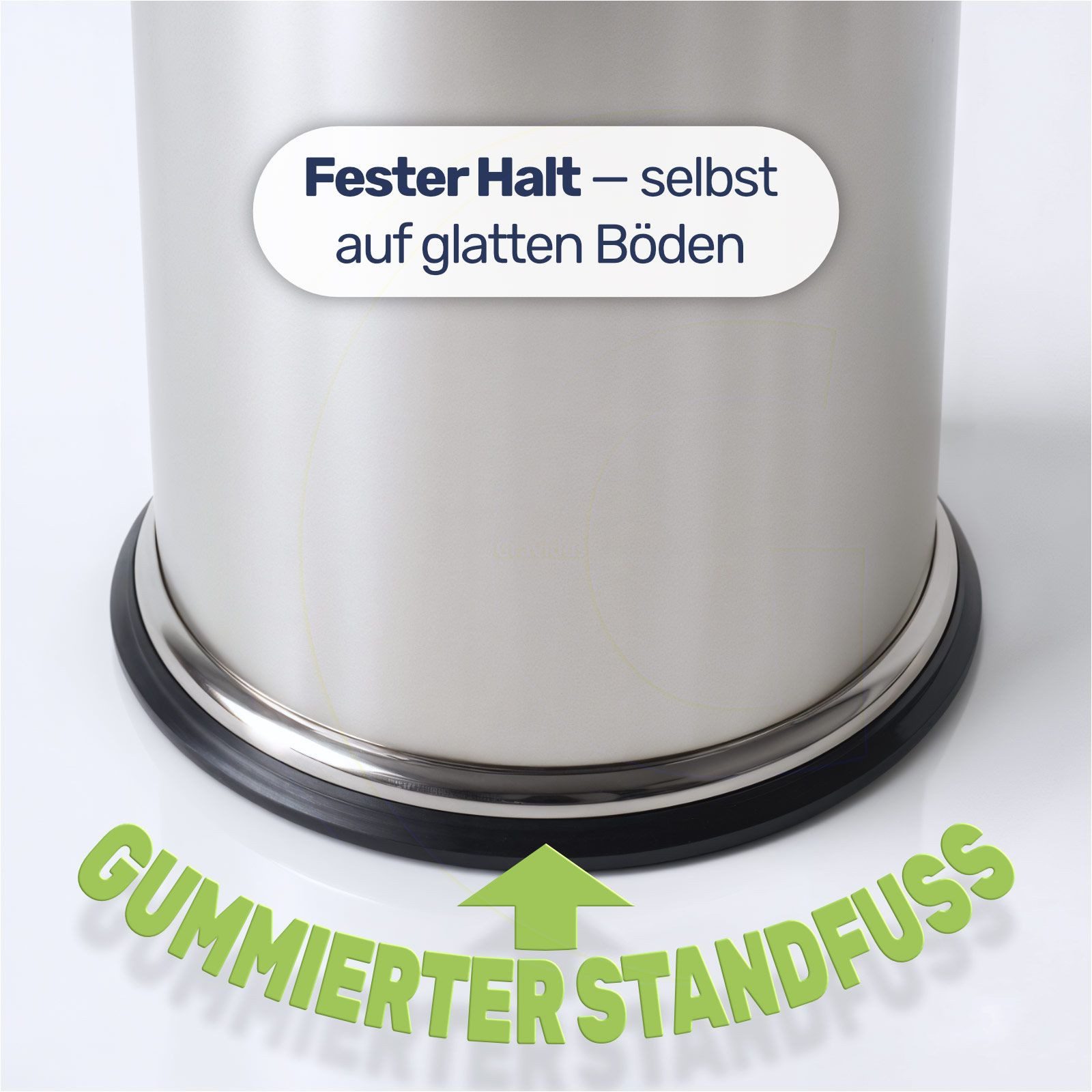 Gravidus Aschenbecher Standaschenbecher Edelstahl 54 cm Ascher mit integriertem Mülleimer – Bild 4 von 5