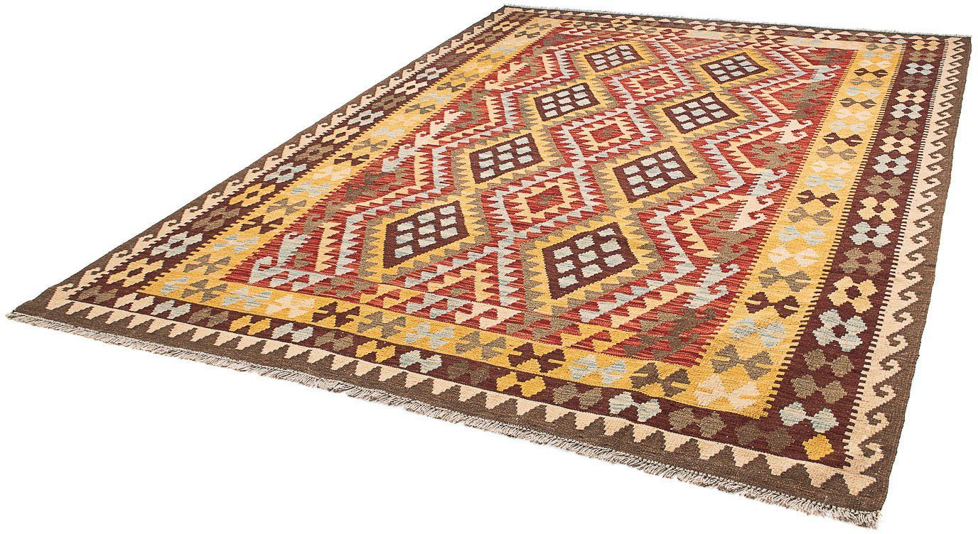 Wollteppich Kelim Maimene Nomadisch 287 x 200 cm, morgenland, rechteckig, Höhe: 4 mm, Wendeteppich | Kurzflor-Teppiche