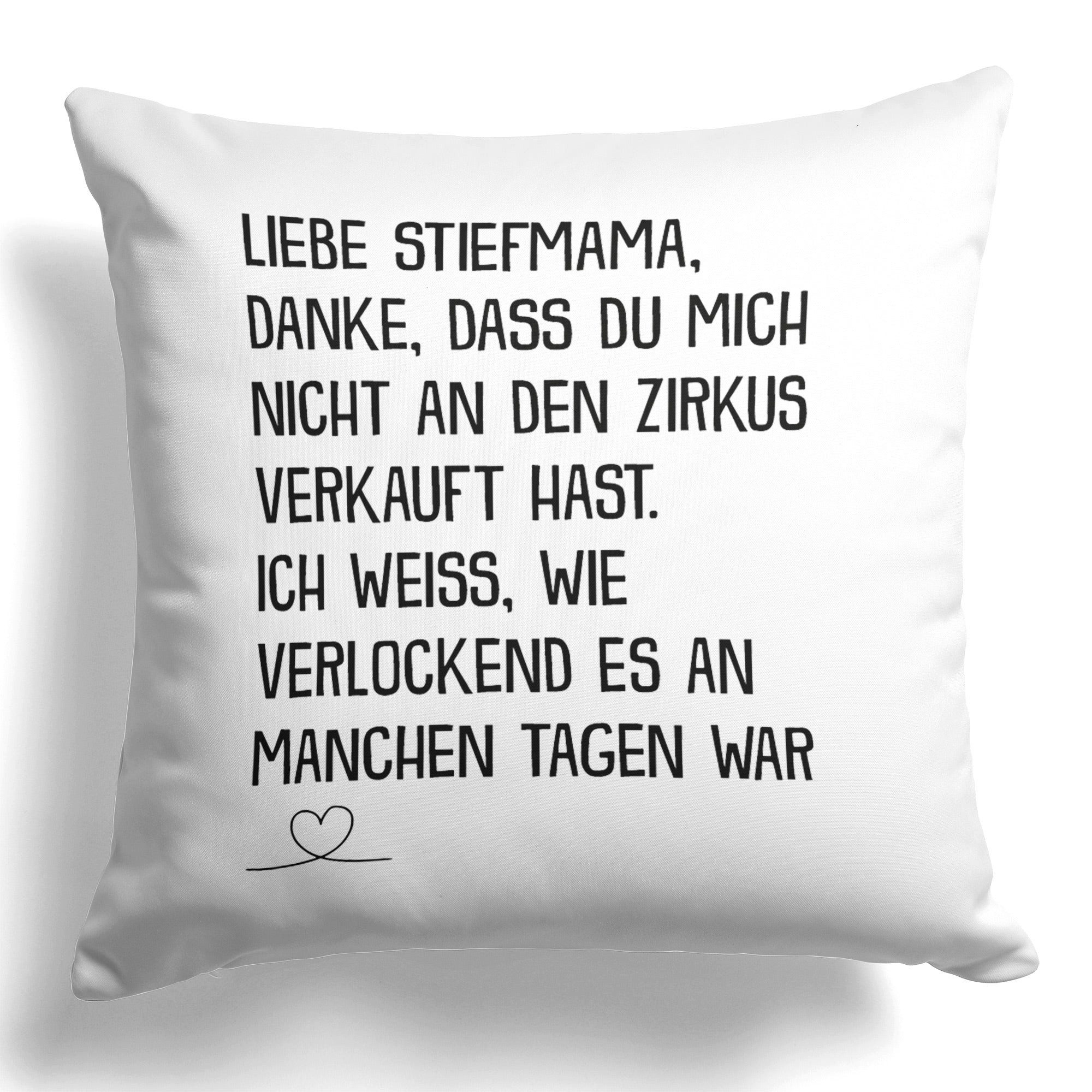 22Feels Dekokissen Stiefmutter Geschenk Muttertag Geburtstag Bonus Mama