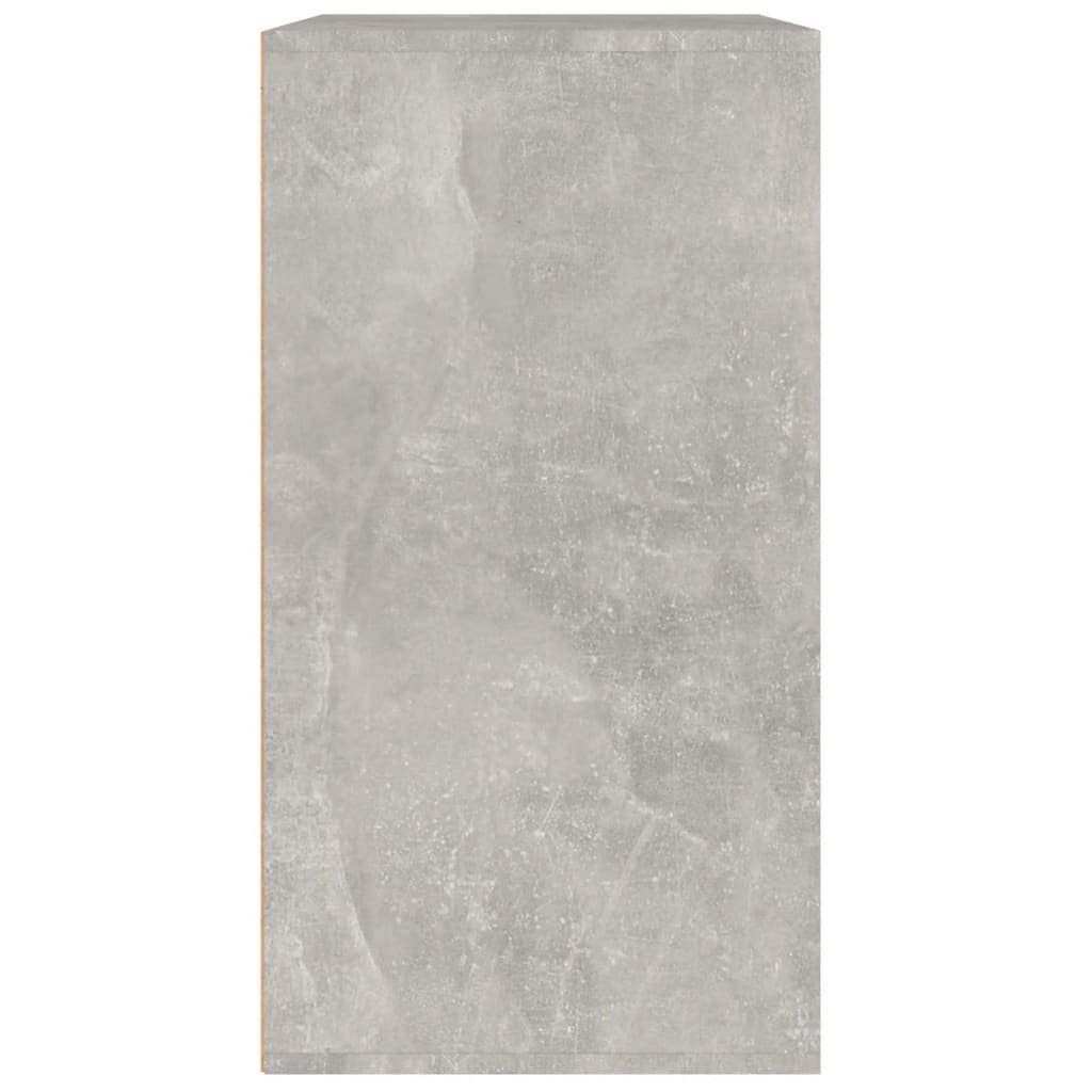 vidaXL Fächerschrank Holzwerkstoff Kosmetikschrank (1-St) 80x40x75 cm Betongrau