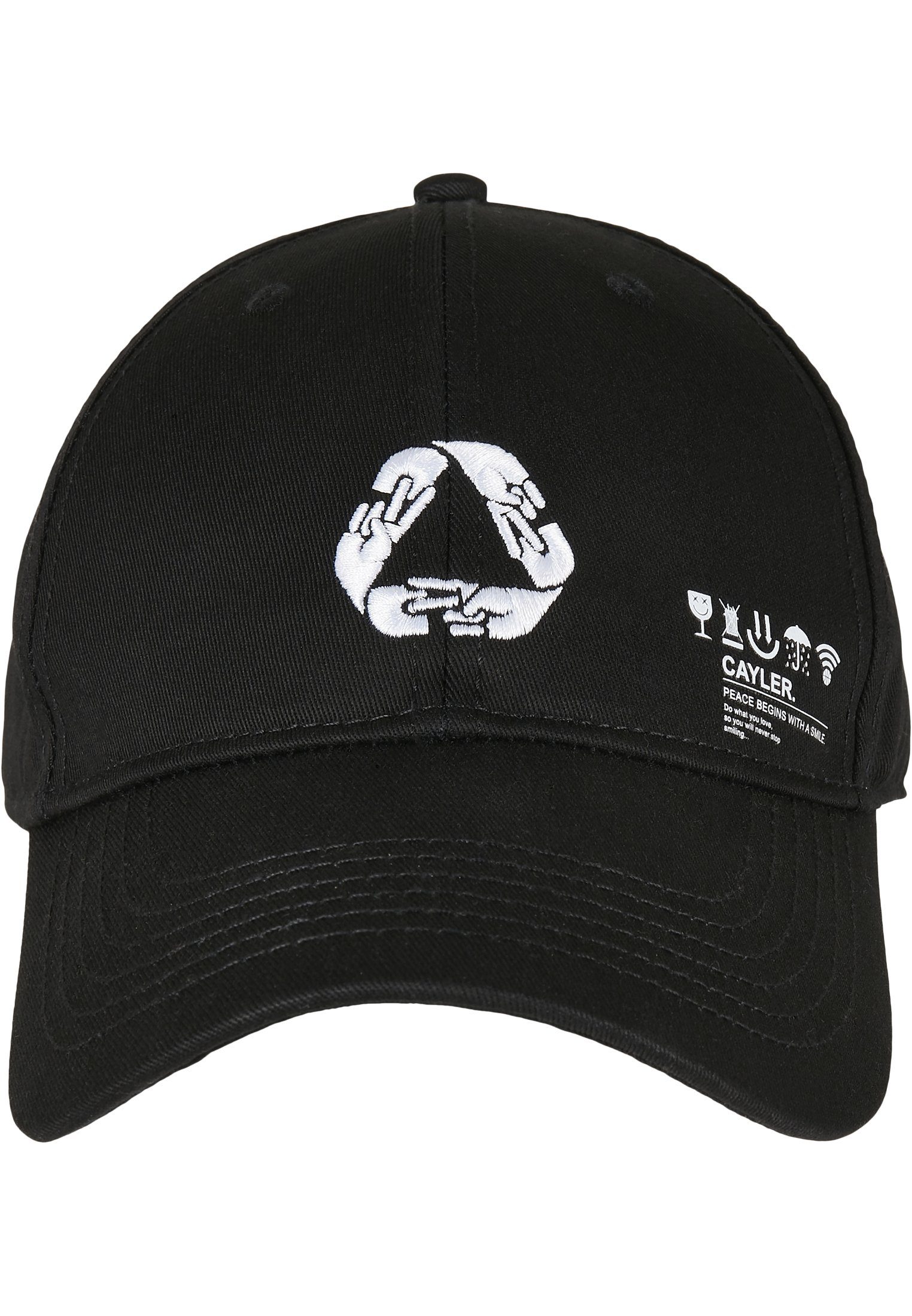 CAYLER & SONS Flex C&S black/white Iconic Cap Curved Cap Peace