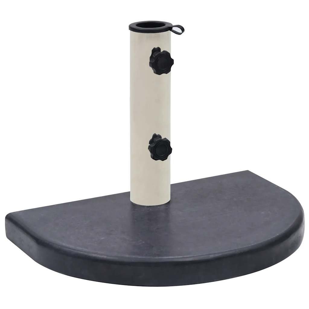 vidaXL Schirmhalter Schirmständer Schwarz 40x28x4 cm Granit, 1 tlg.