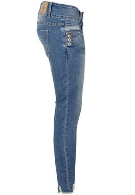 SUBLEVEL Skinny-fit-Jeans Skinny Jeans mit Knopfdetail
