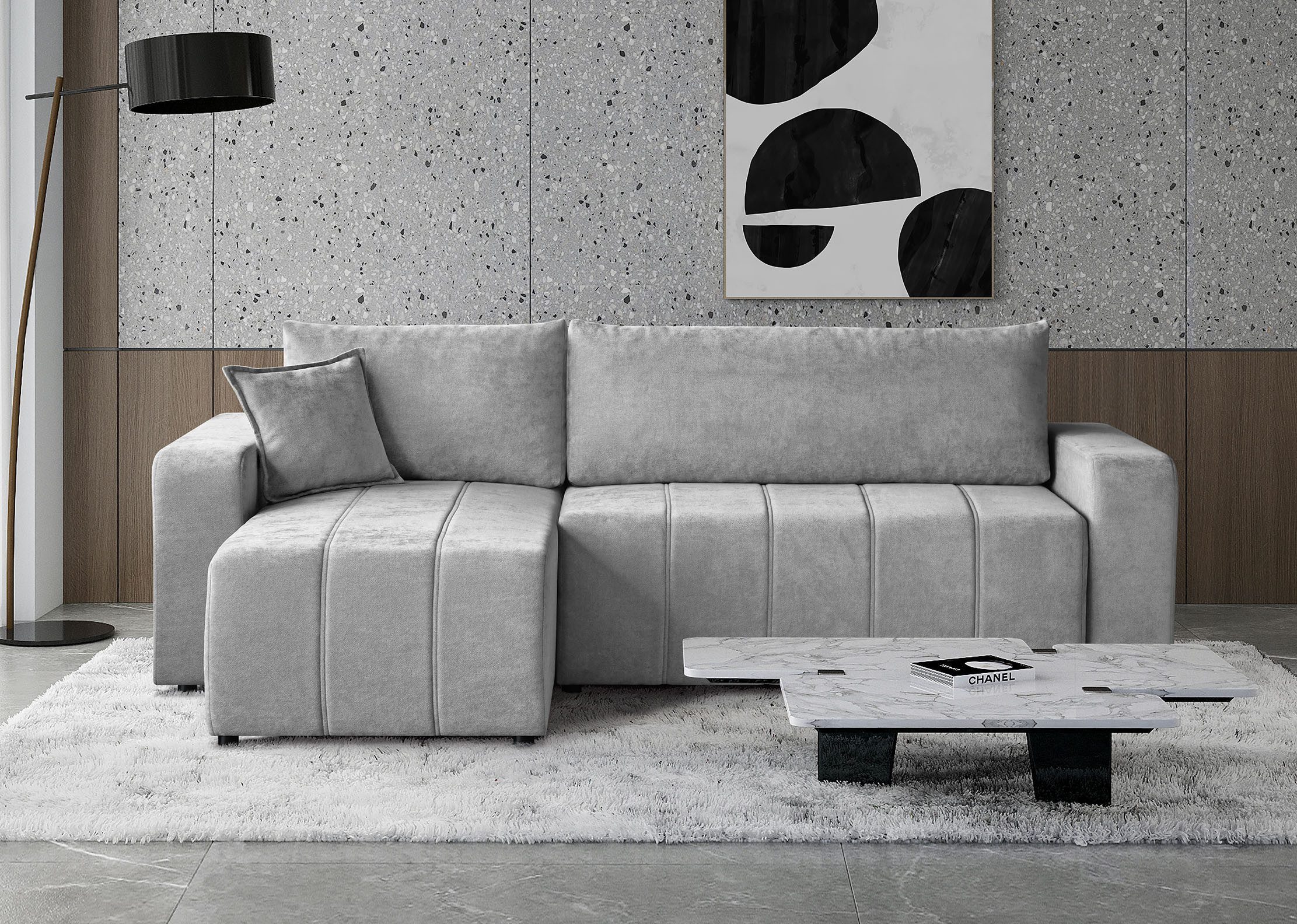 Beautysofa Ecksofa MORI, universelle Seite, mit günstig online kaufen