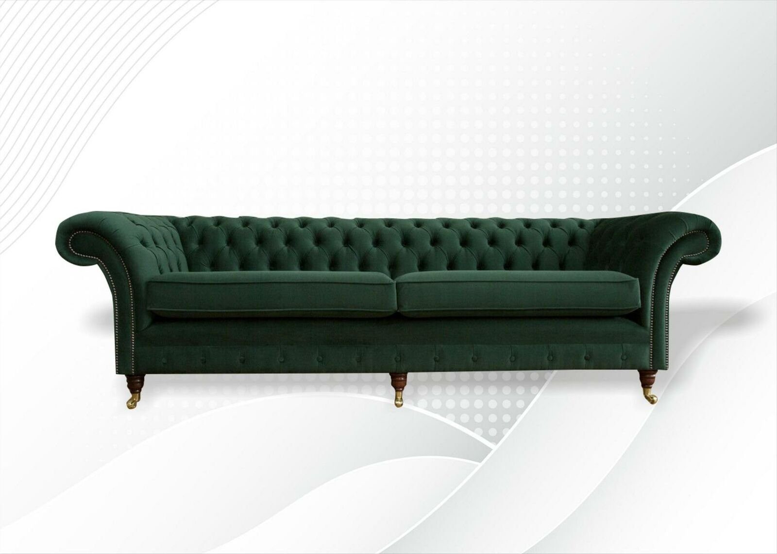 moderne Grüne Luxus Chesterfield-Sofa Made Chesterfield JVmoebel Couch Sofa Neu, Große in Europe