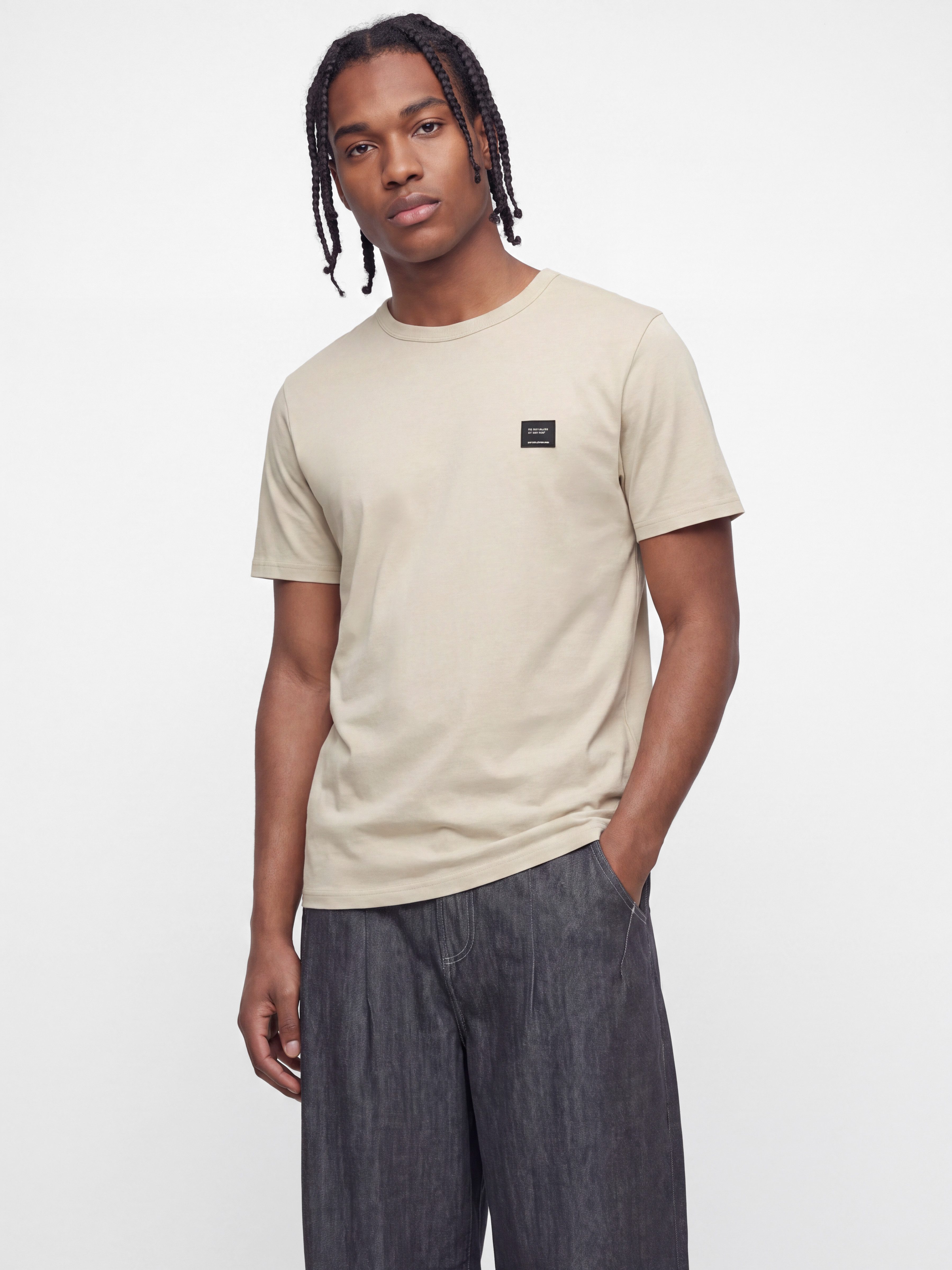 Jack & Jones Rundhalsshirt JJCLEVELAND TEE SS CREW NECK SN Baumwolle, regular fit