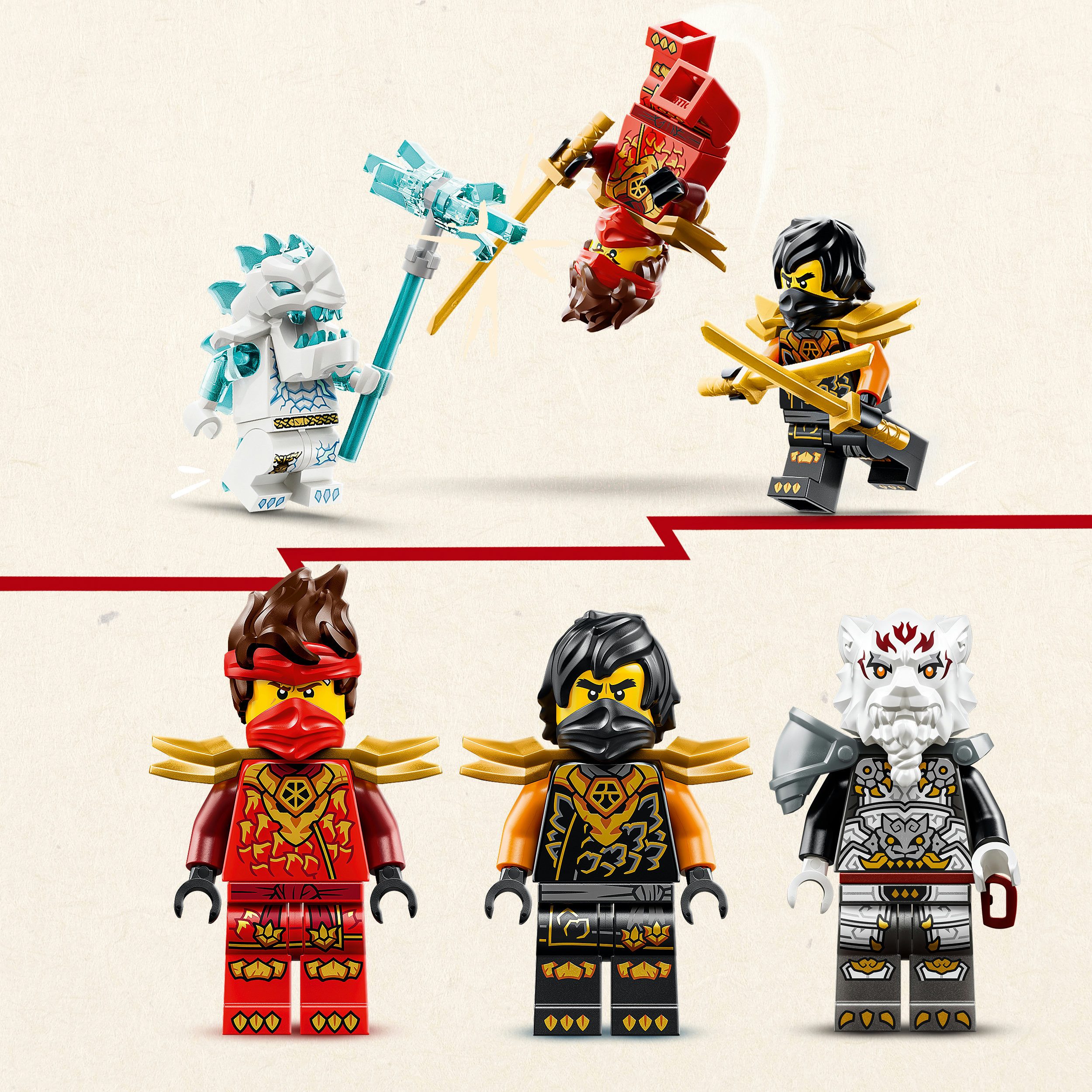 LEGO® Kais und Coles Kombi-Flitzer (71864), LEGO Ninjago Konstruktionsspielsteine, (394 St), Made in Europe – Bild 5 von 5